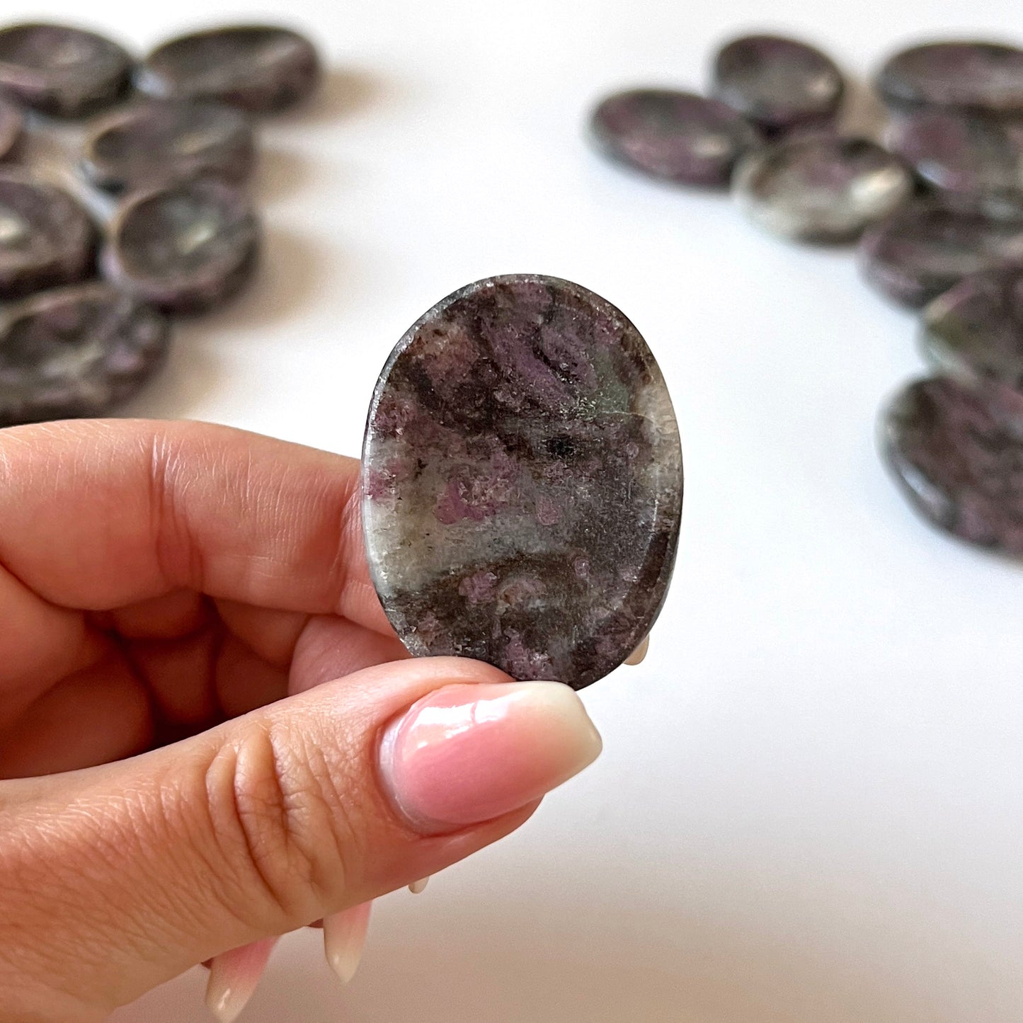 Ruby in Matrix Worry Stone