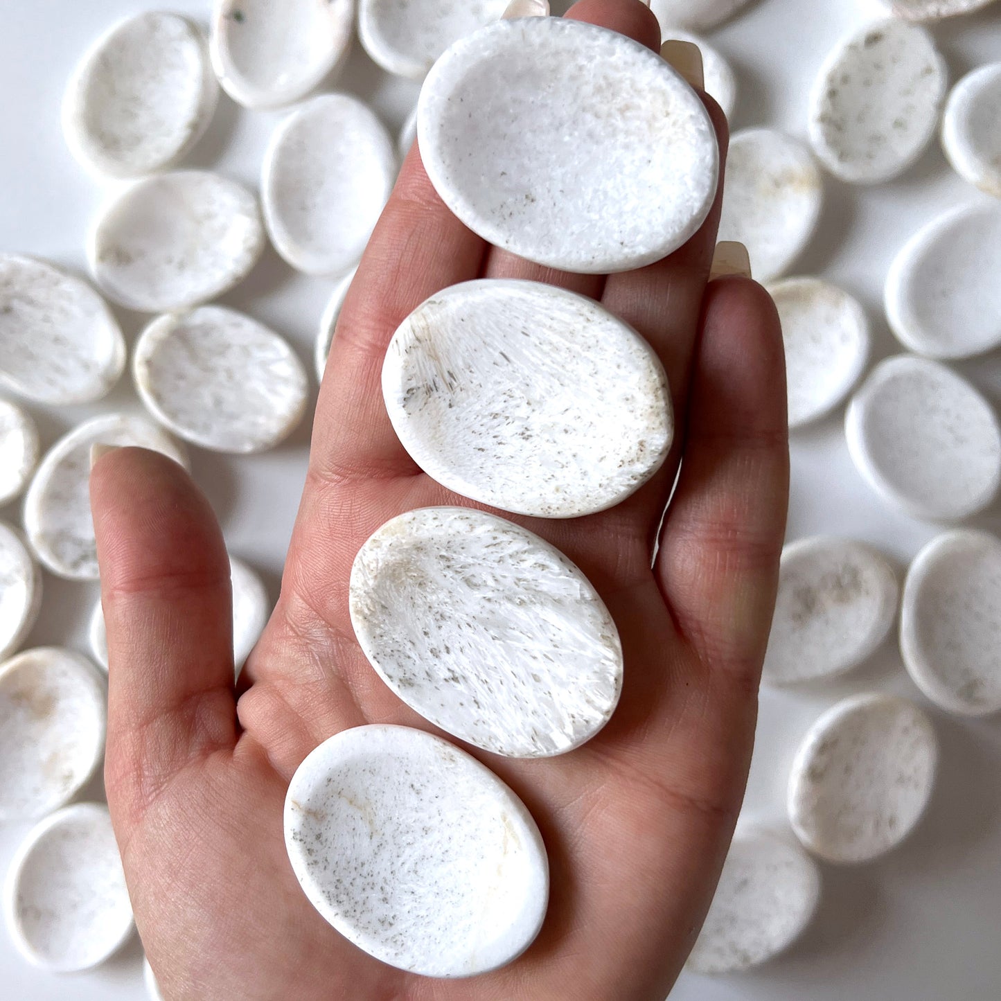 Scolecite Worry Stone