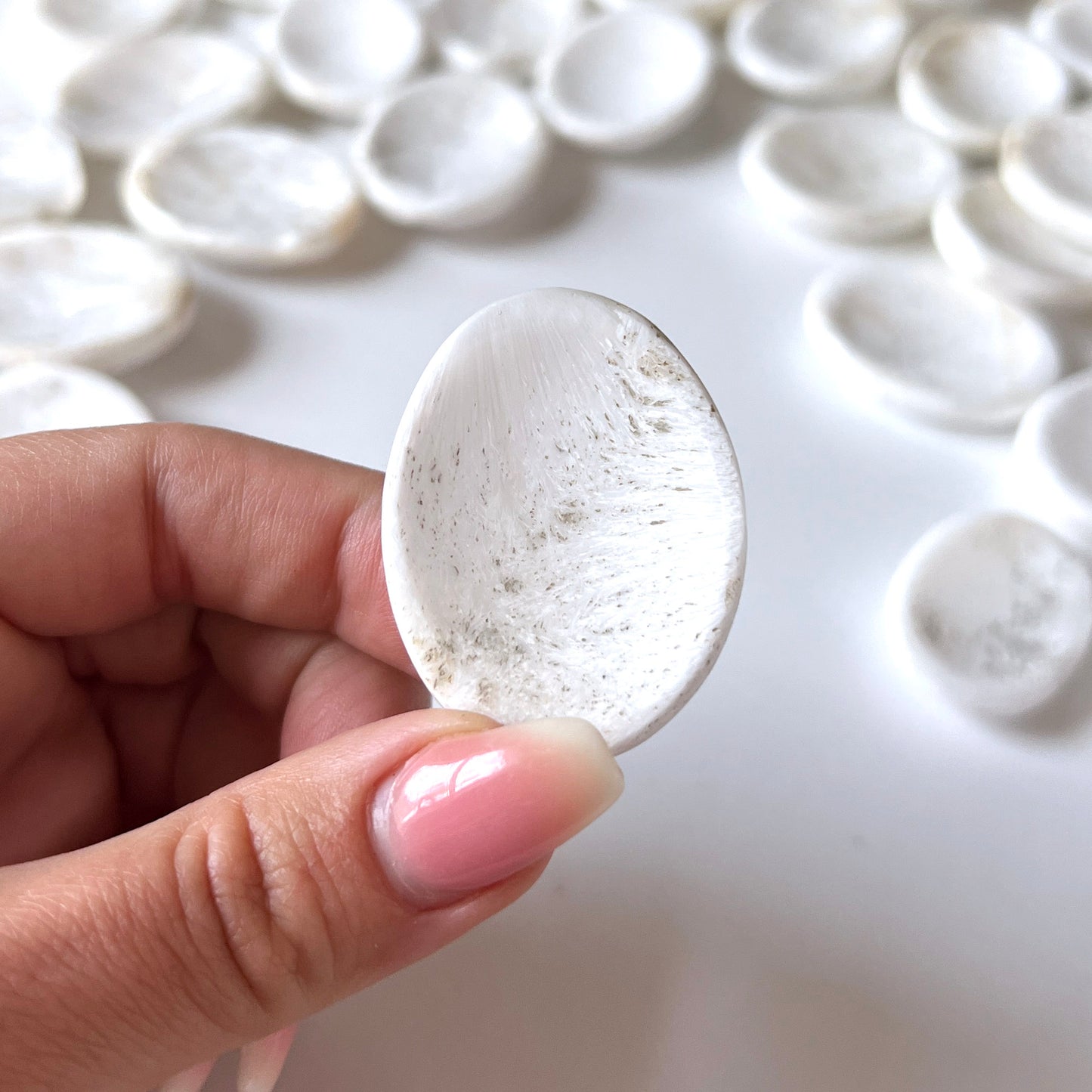 Scolecite Worry Stone