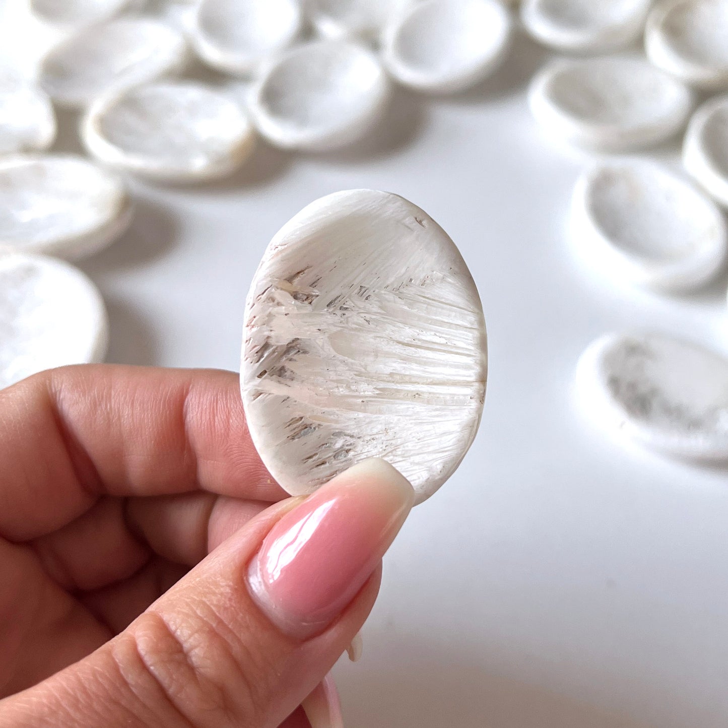 Scolecite Worry Stone