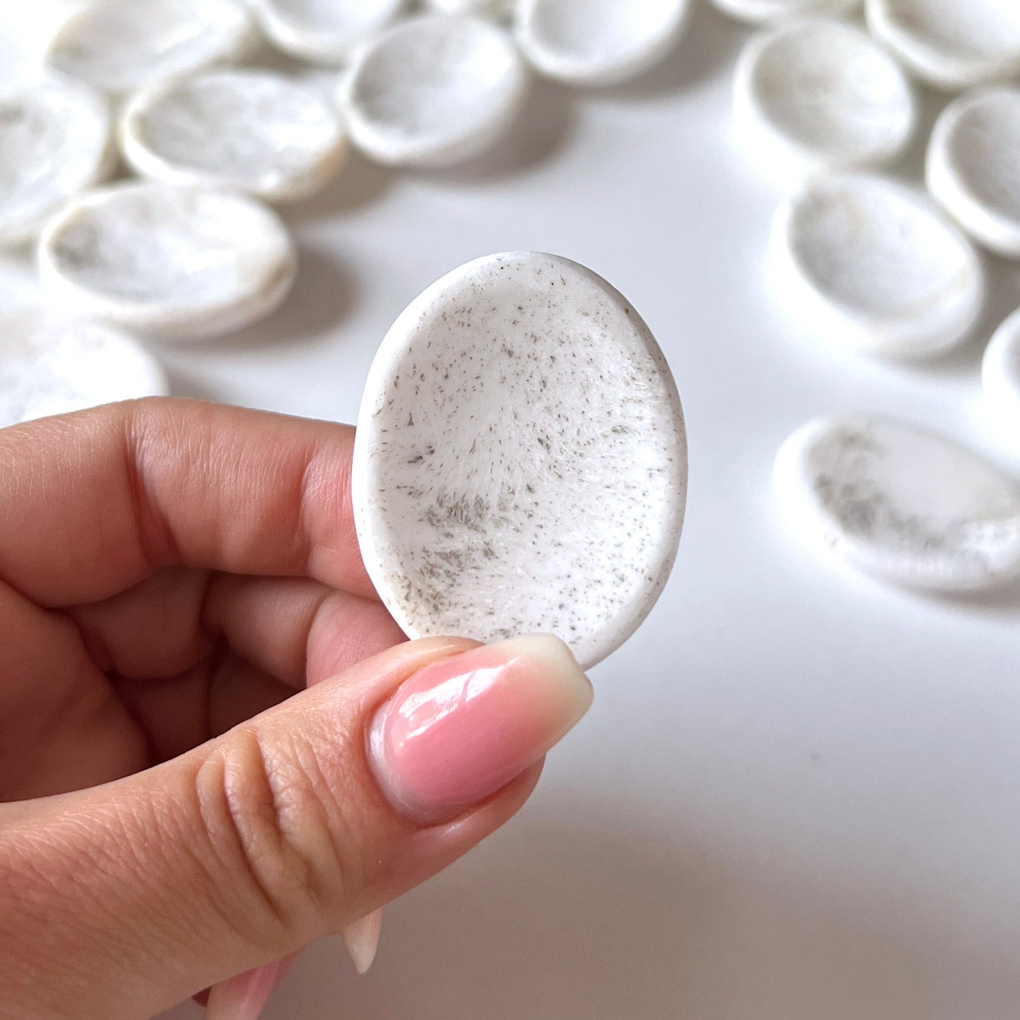 Scolecite Worry Stone