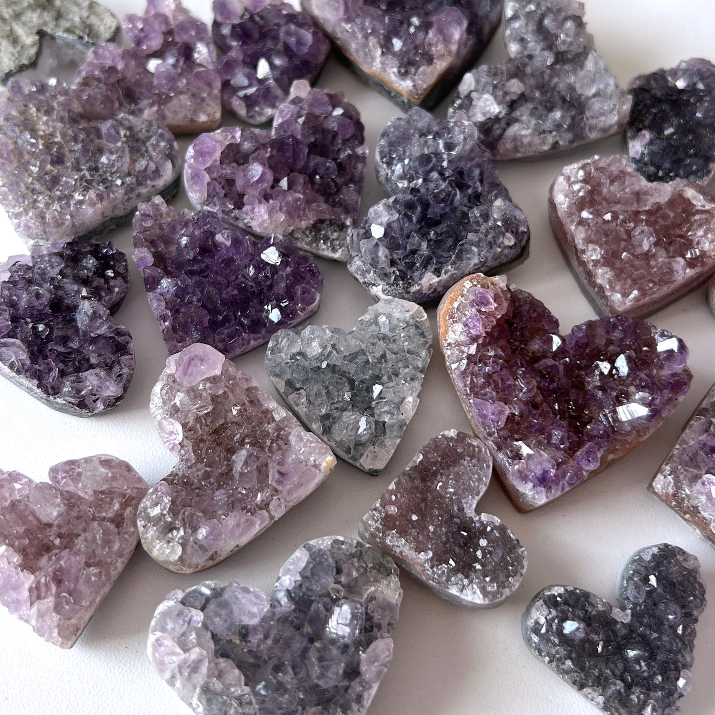 Amethyst Druzy Mini Heart
