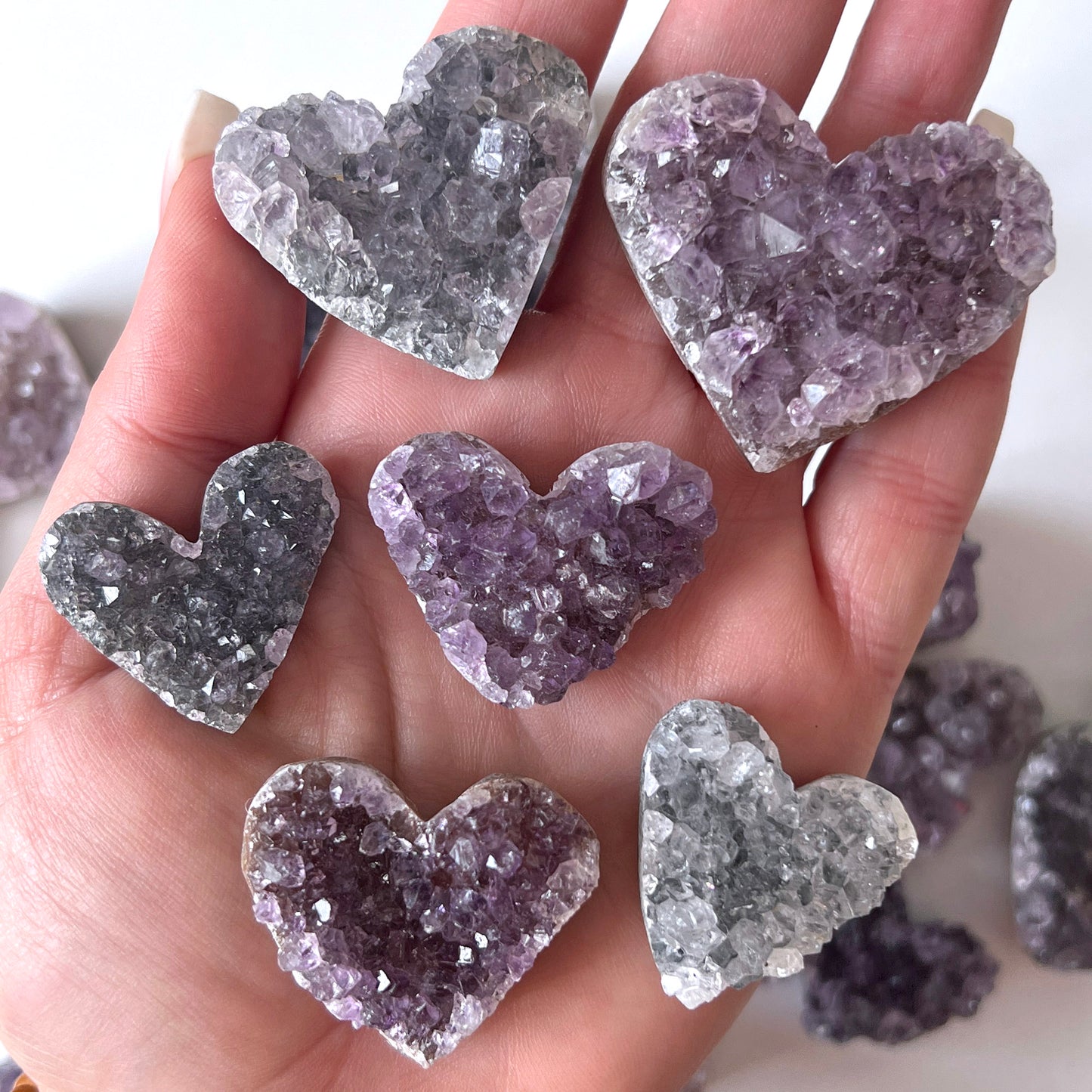 Amethyst Druzy Mini Heart