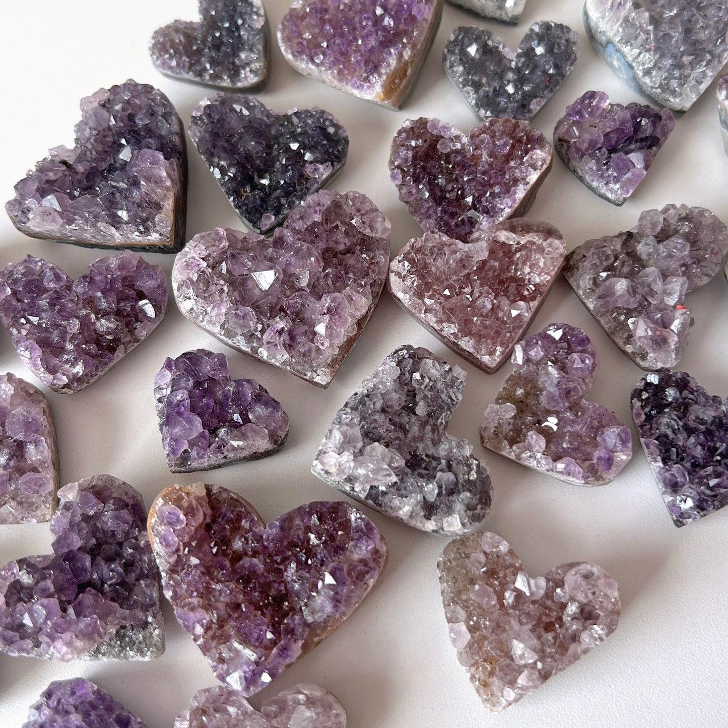Amethyst Druzy Mini Heart