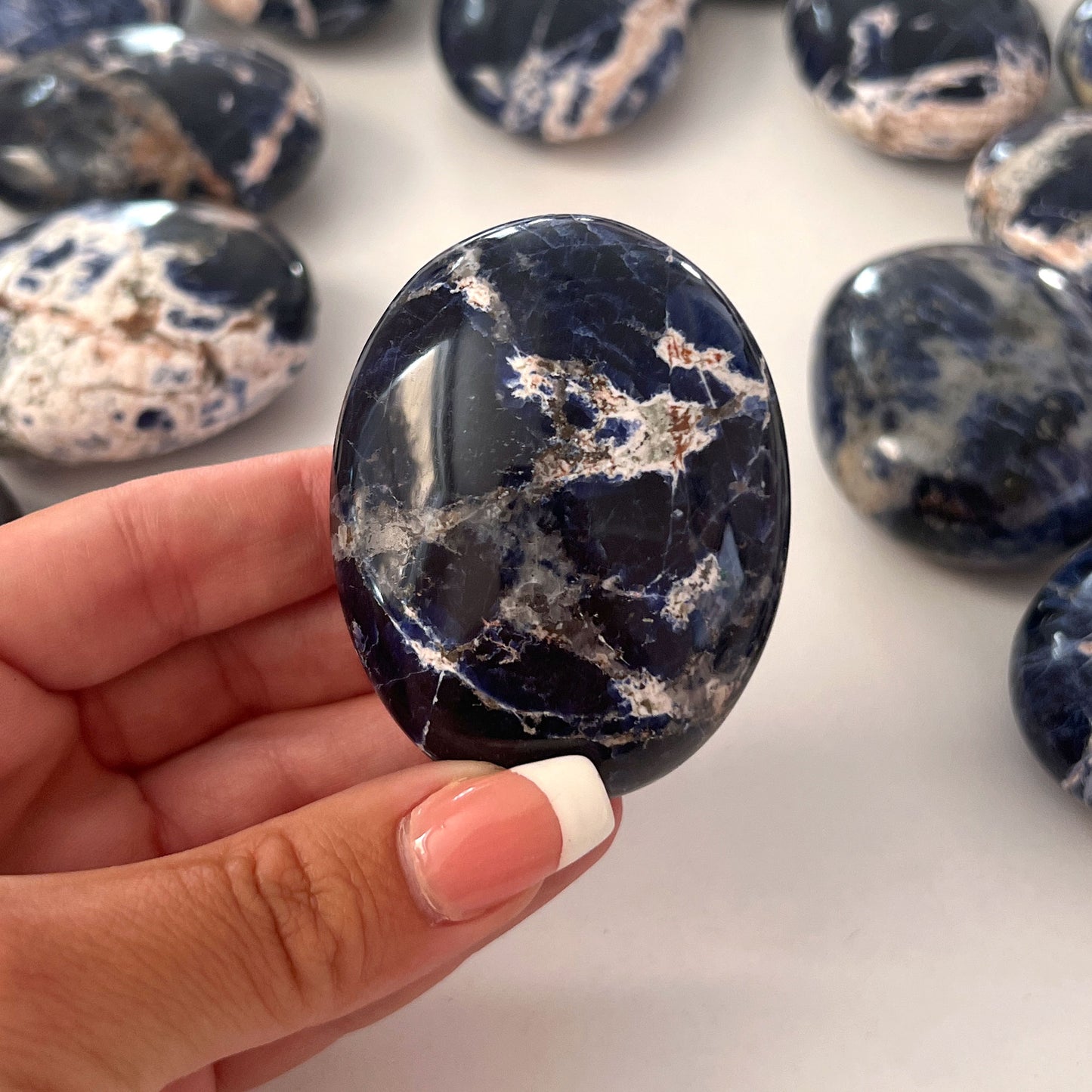 Sodalite Palm Stone