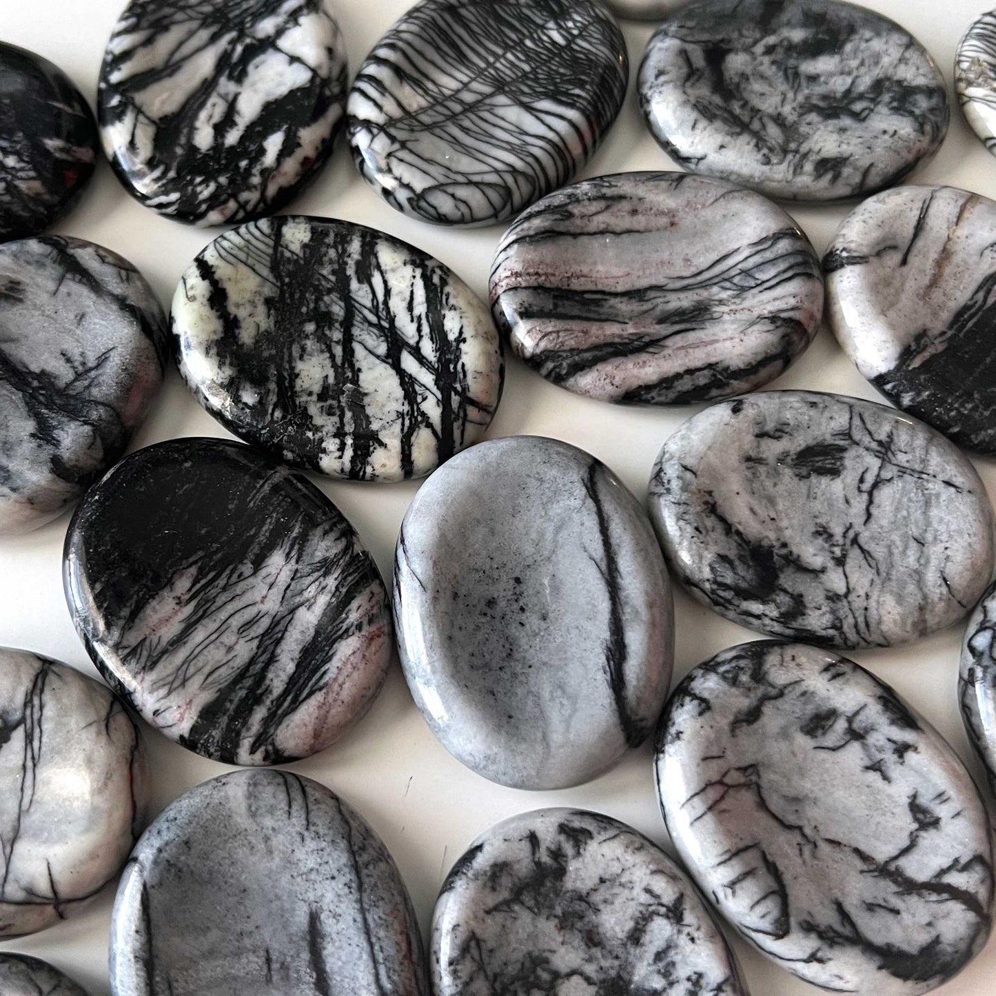 Spiderweb Jasper Worry Stone