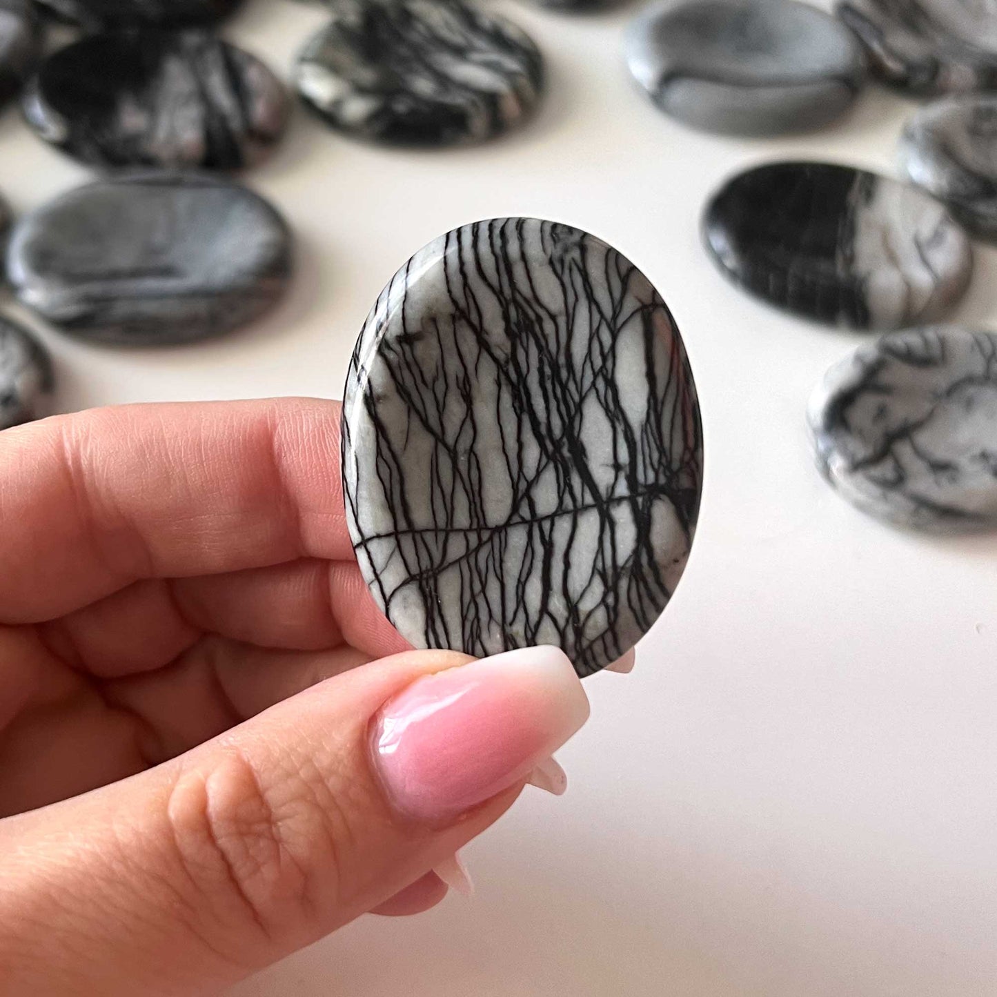 Spiderweb Jasper Worry Stone