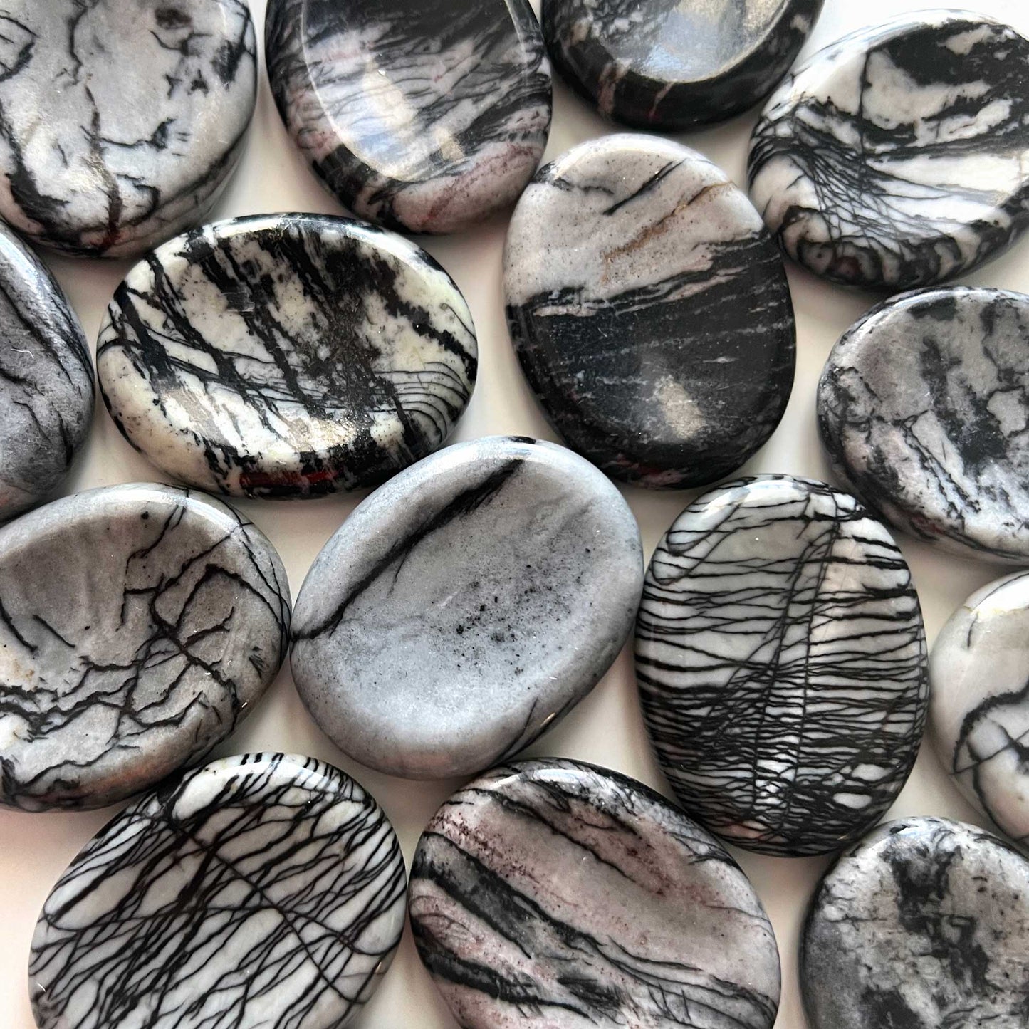 Spiderweb Jasper Worry Stone