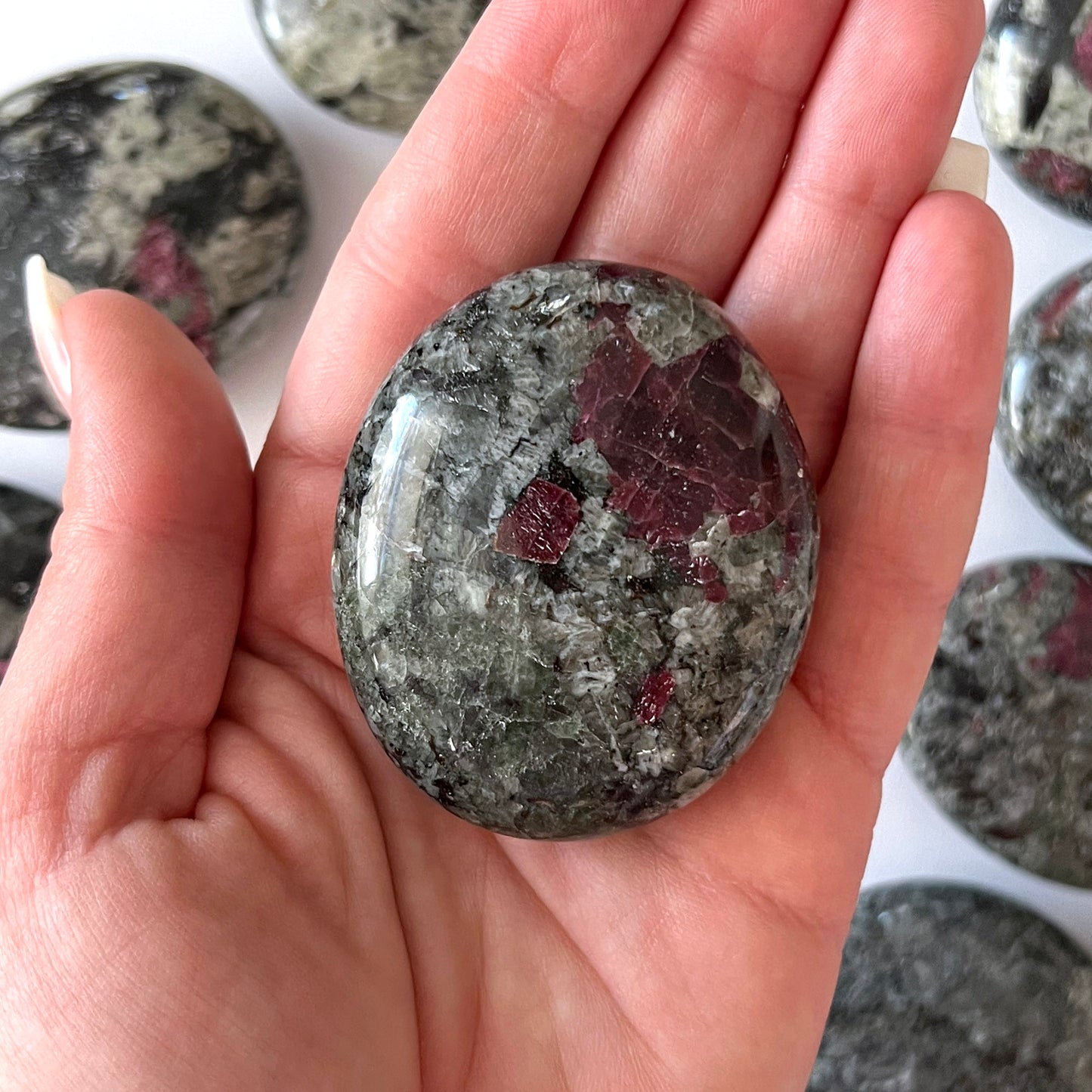 Eudialyte Palm Stone