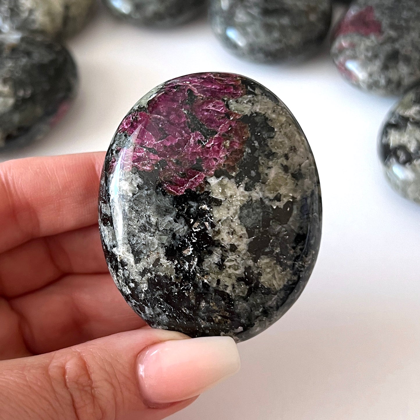 Eudialyte Palm Stone