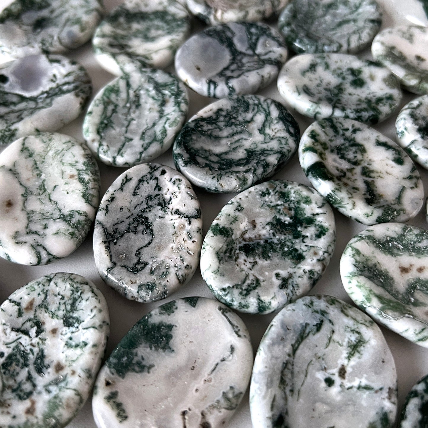 Tree Agate Worry Stone