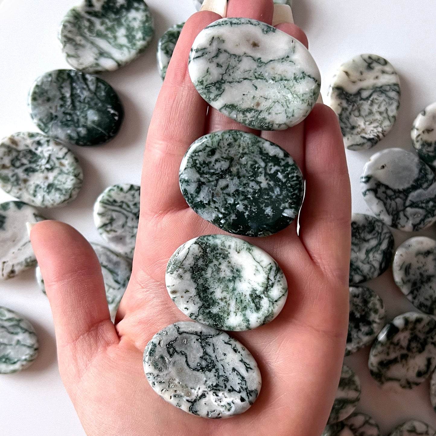 Tree Agate Worry Stone