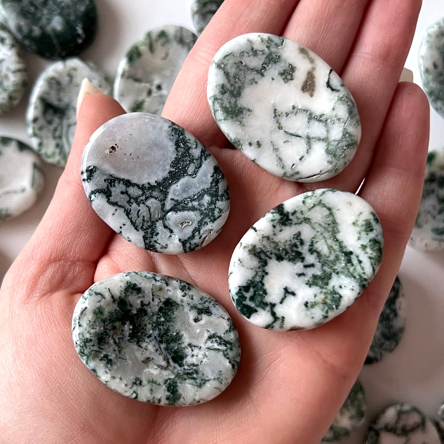 Tree Agate Worry Stone