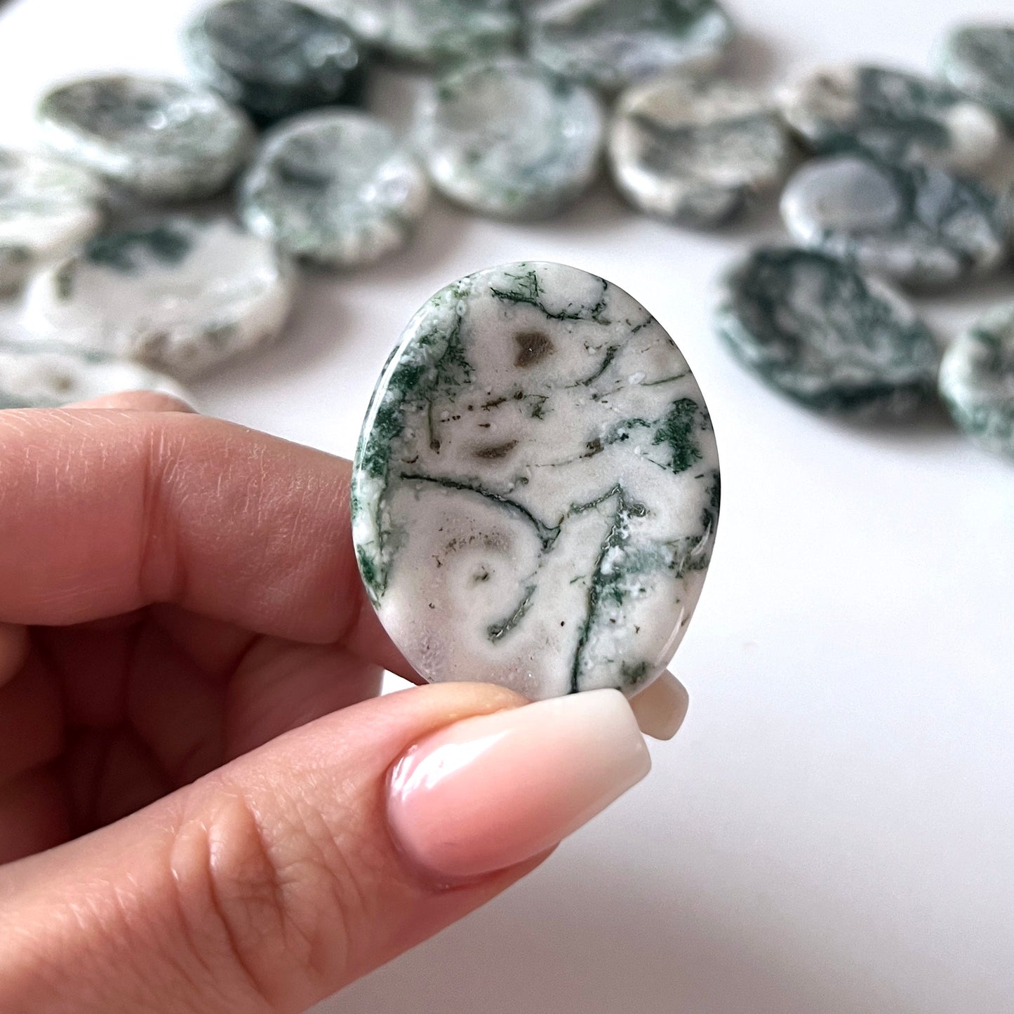 Tree Agate Worry Stone