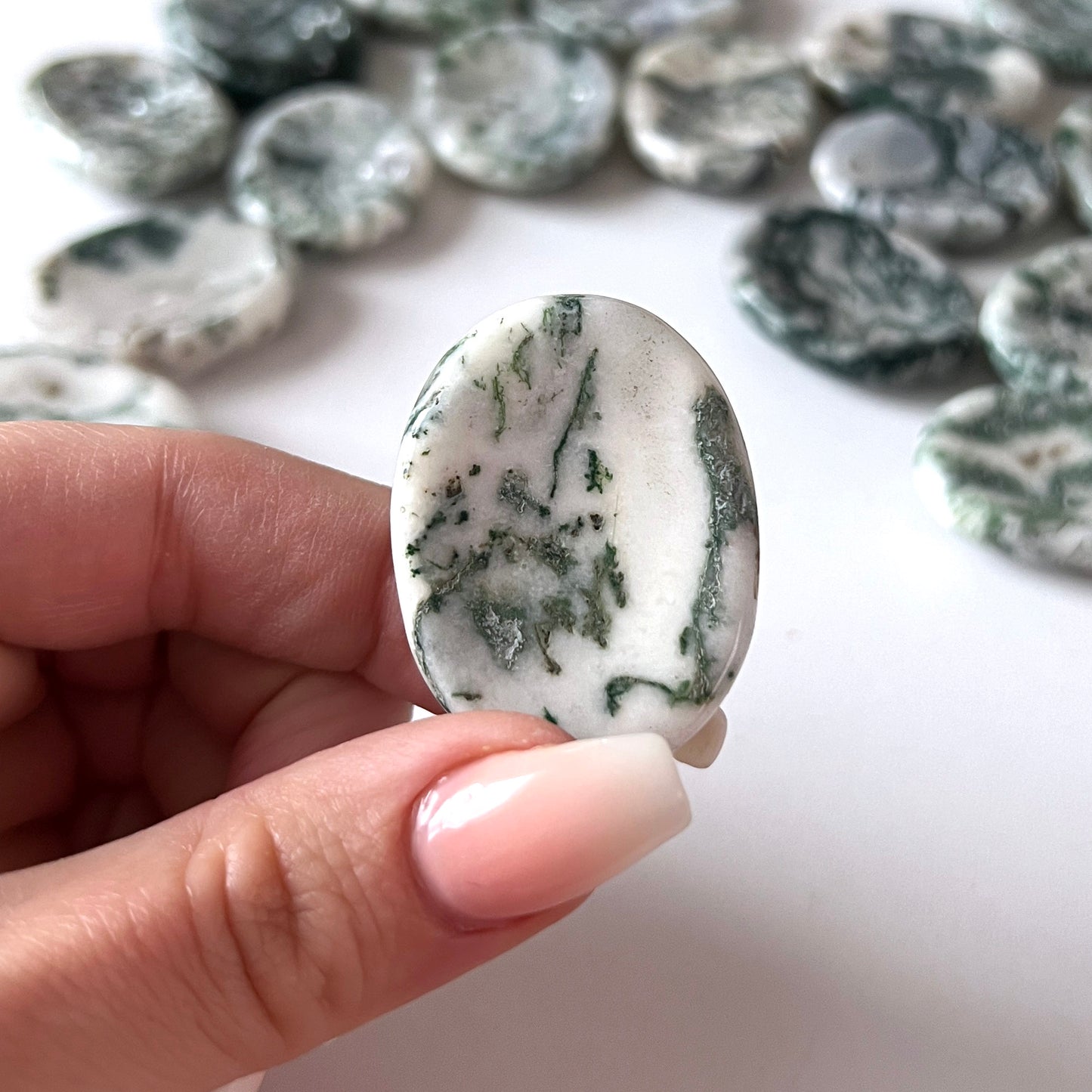 Tree Agate Worry Stone