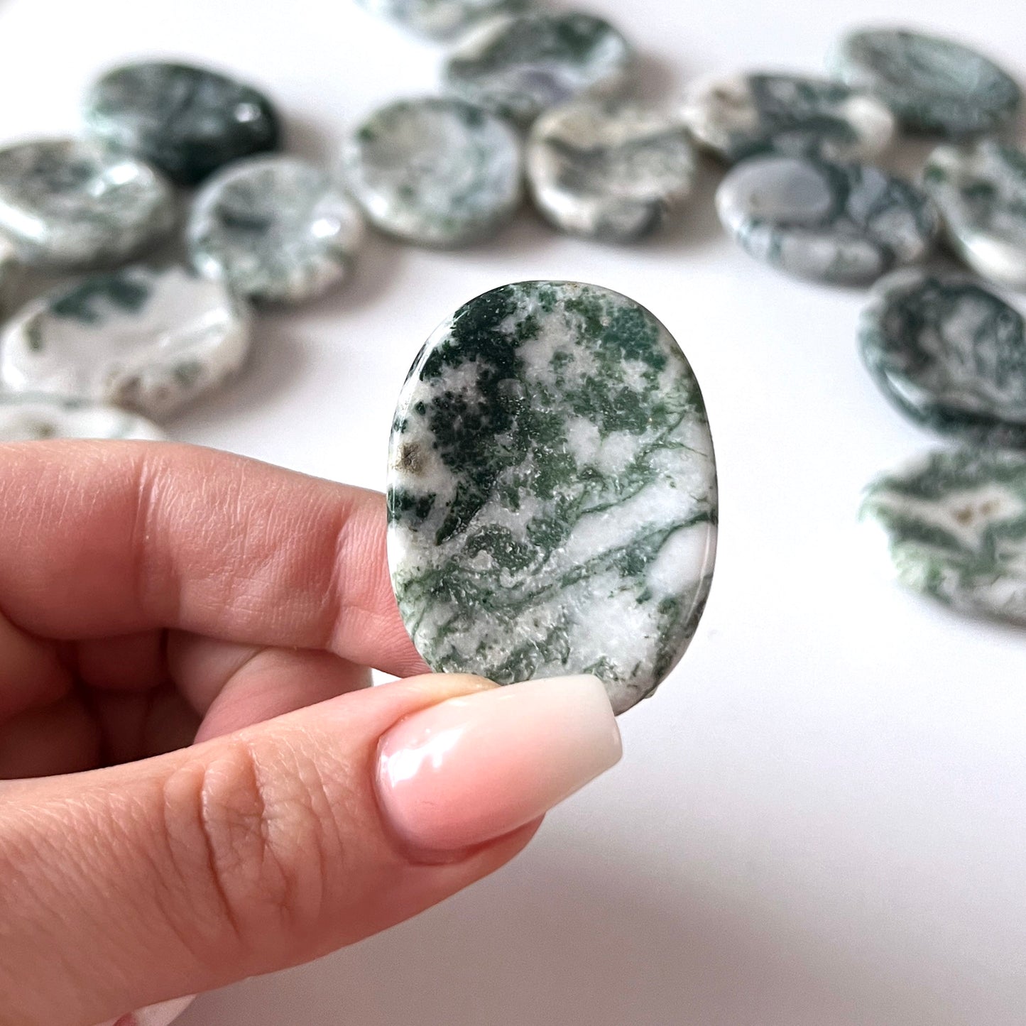 Tree Agate Worry Stone