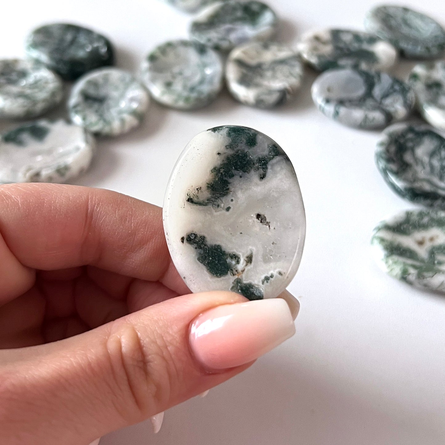 Tree Agate Worry Stone