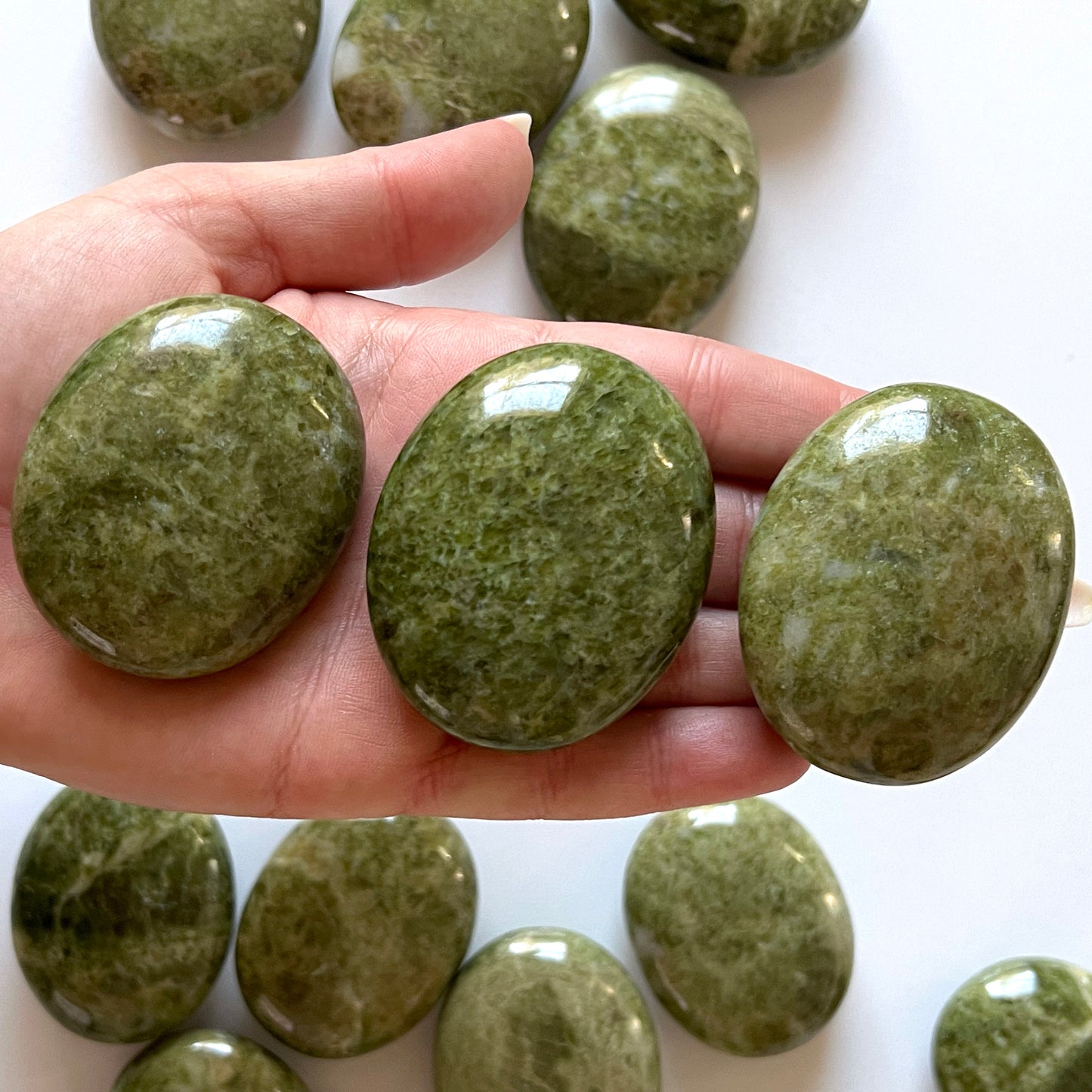 Vesuvianite Palm Stone