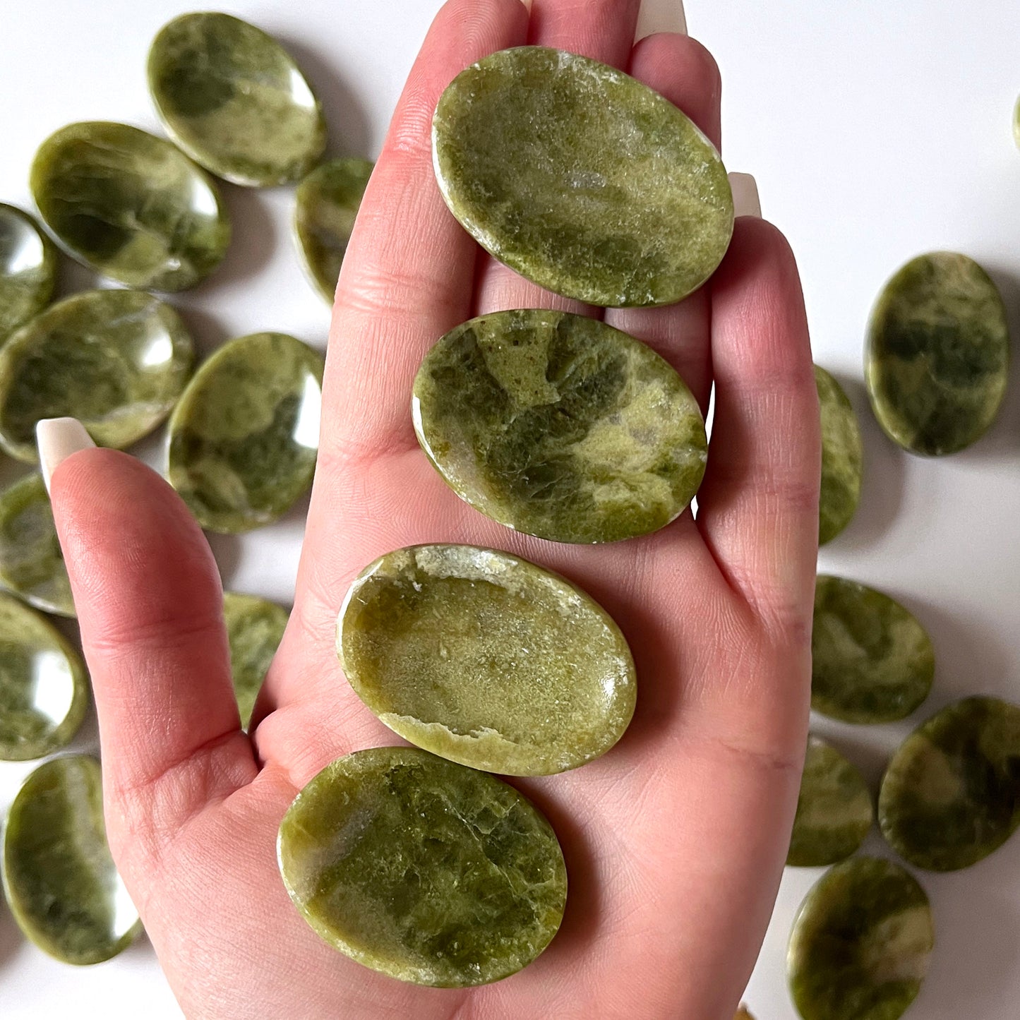 Vesuvianite Worry Stone