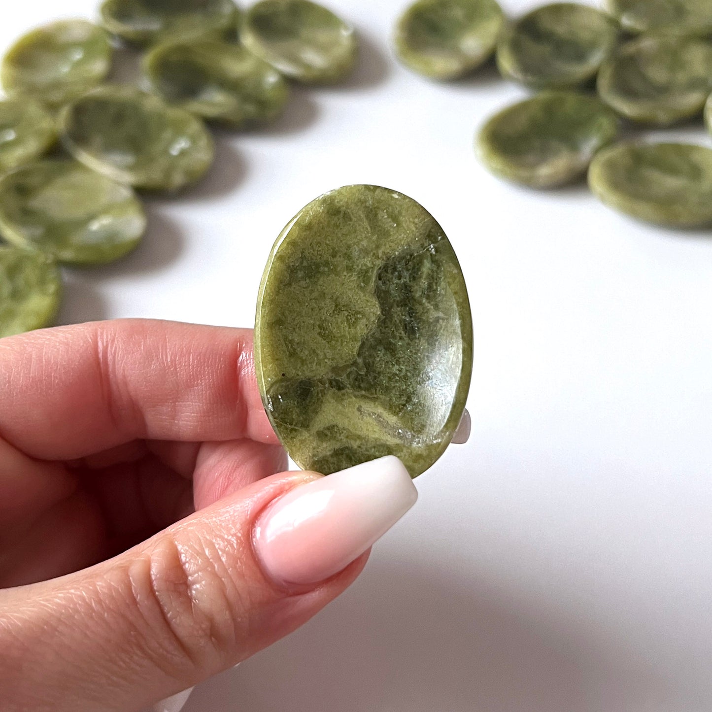 Vesuvianite Worry Stone