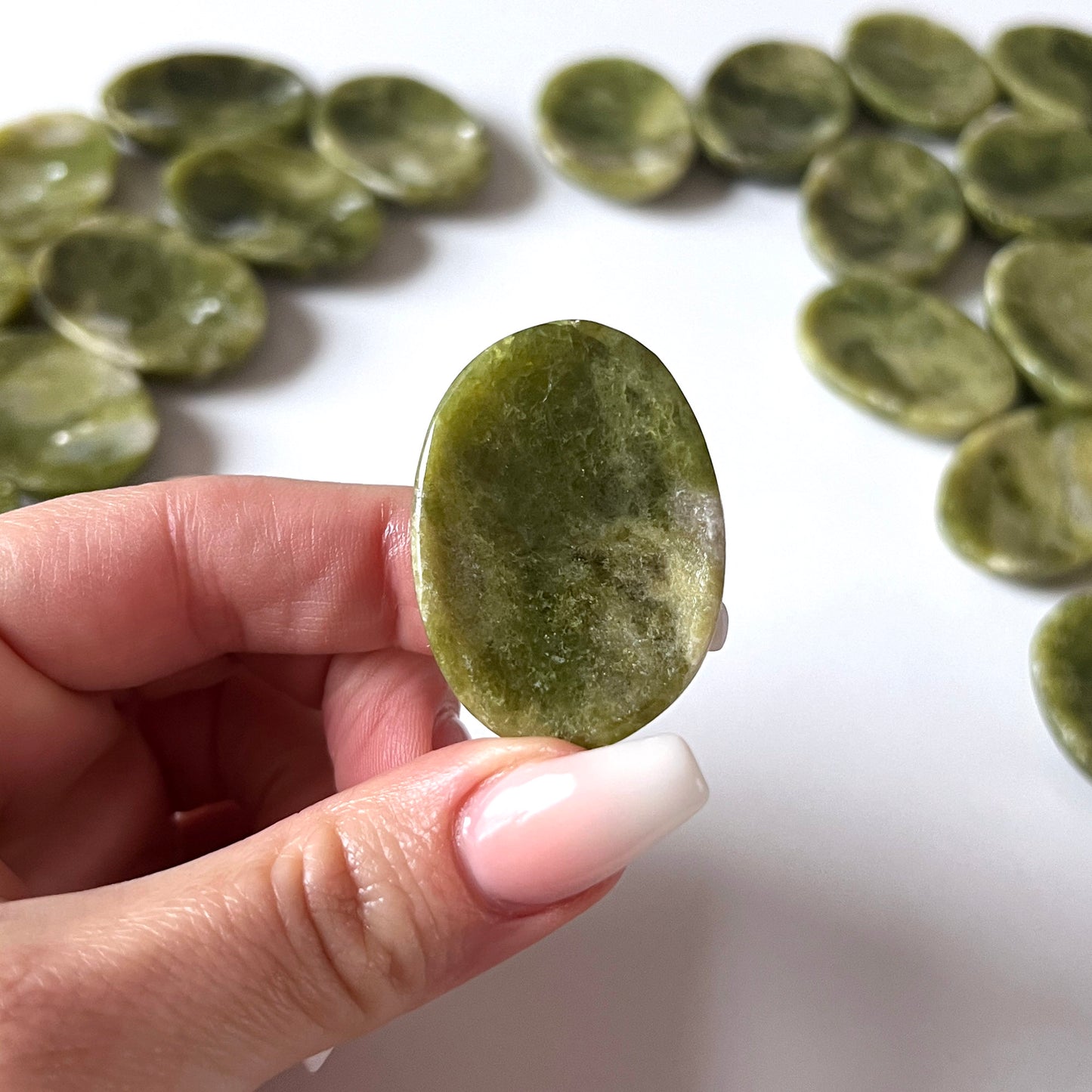 Vesuvianite Worry Stone