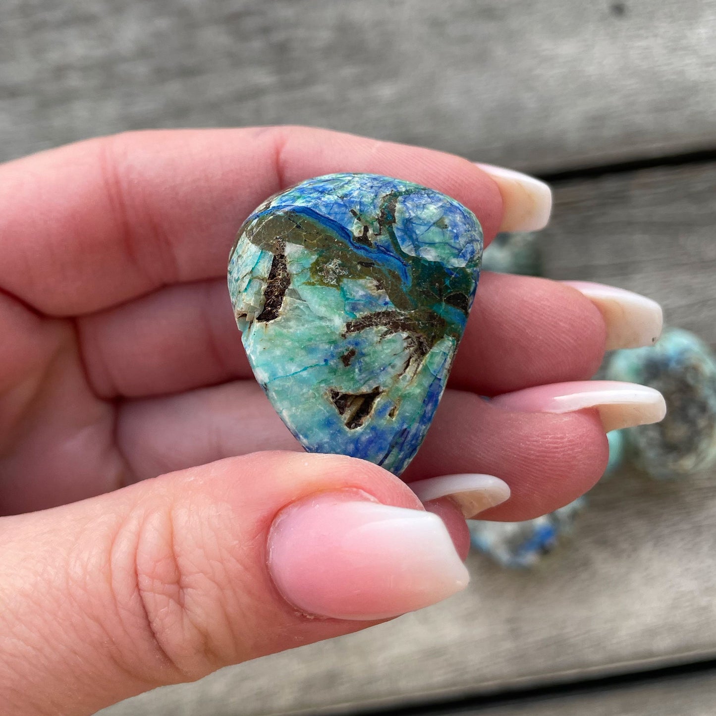 Azurite Malachite Pebble - Sole Luna