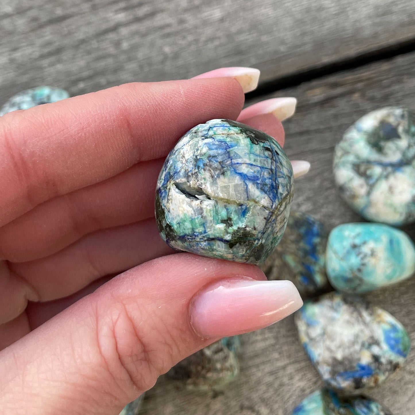 Azurite Malachite Pebble - Sole Luna