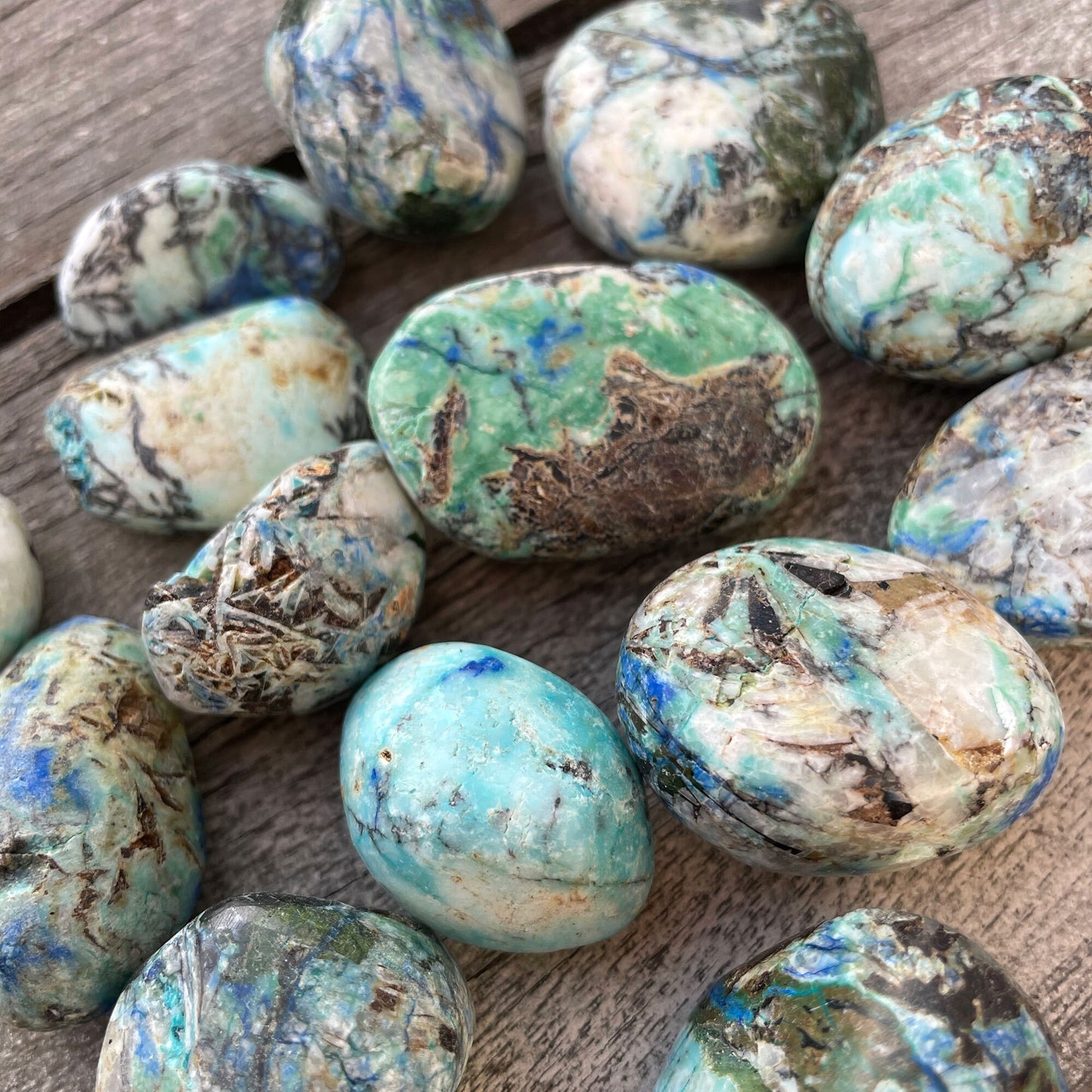 Azurite Malachite Pebble - Sole Luna
