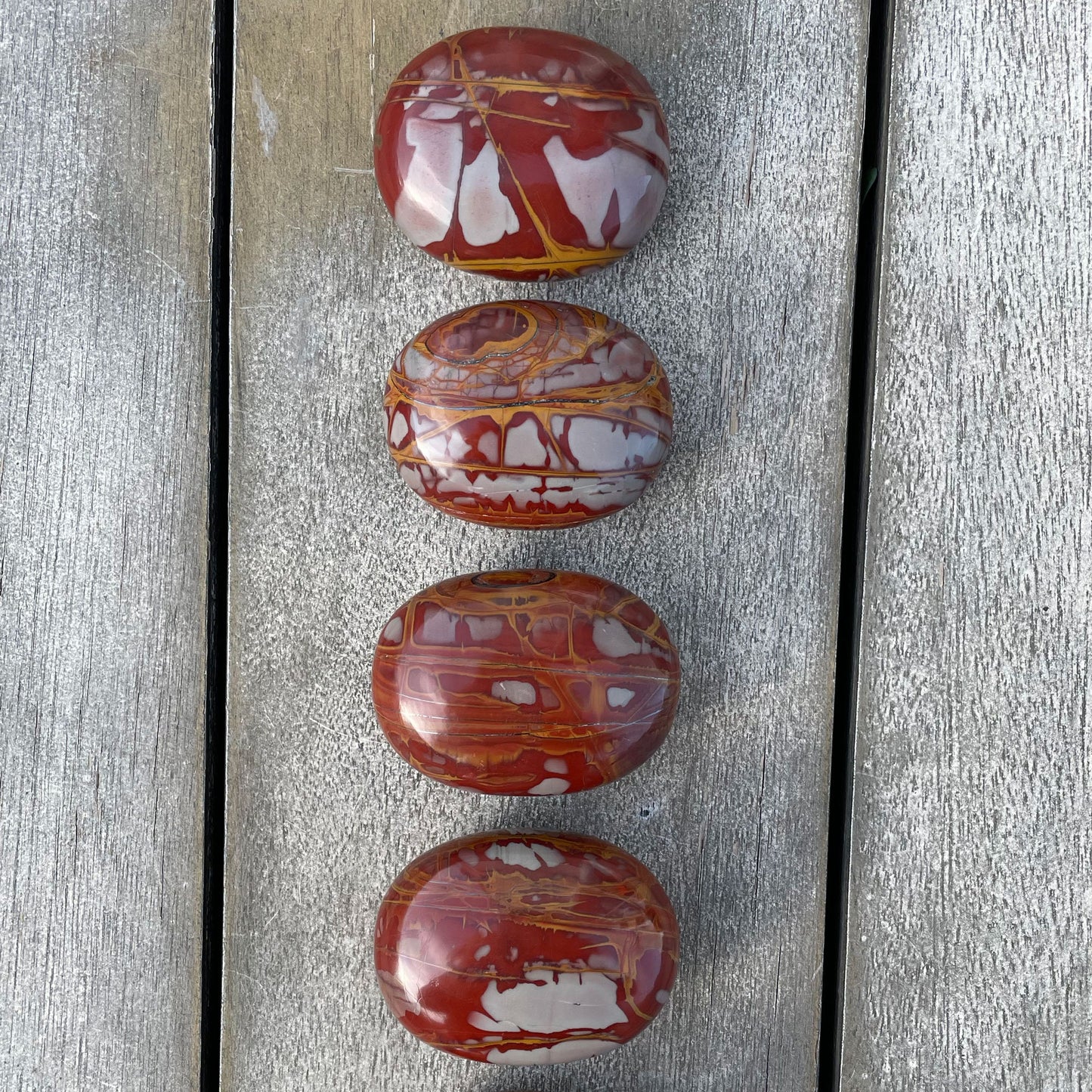 LIFE CHANGES Noreena Jasper Palm Stone | Accepting Change | Meditation Palm Stone | Life Transitions - Sole Luna