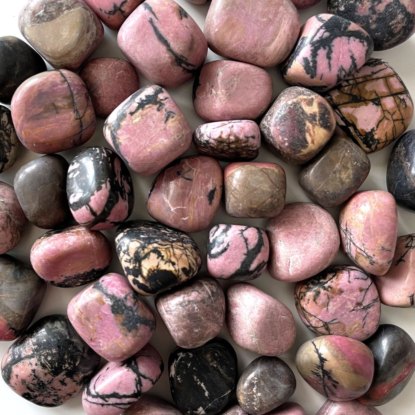 Rhodonite Tumbled Crystal | Emotional Balance | Release Toxicity | Heart Healing - Sole Luna