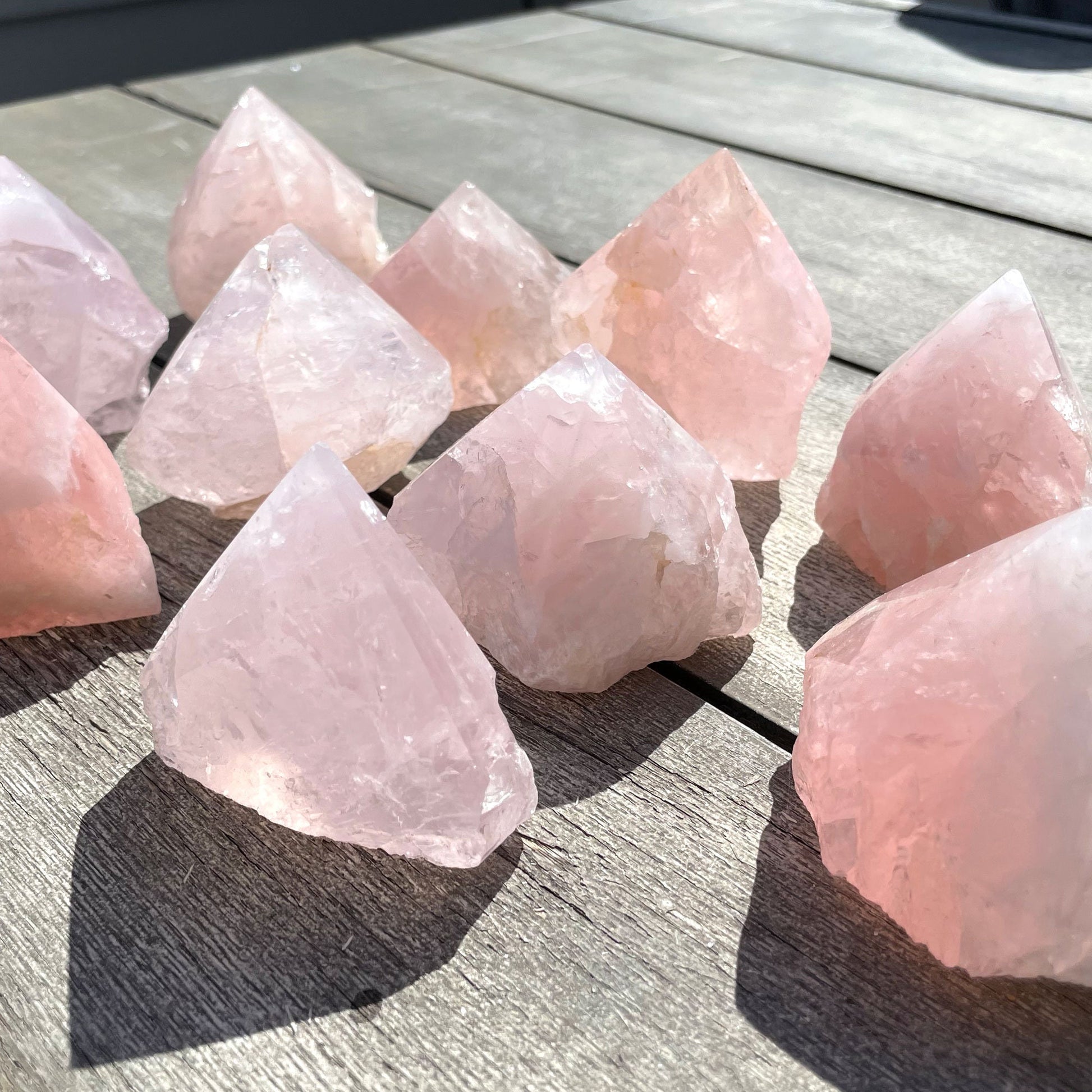 Rose Quartz Top Polished Point | Love Crystal | Heart Chakra | Heart Healing | Relationship Healing | Self Love - Sole Luna