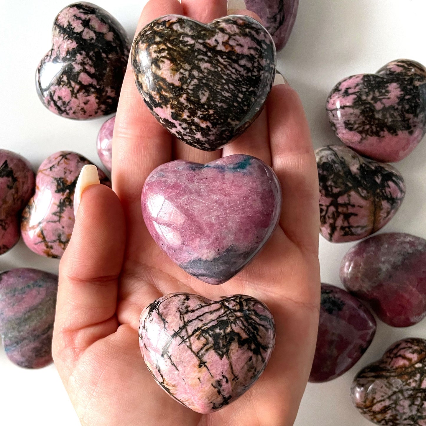 Rhodonite Heart | Emotional Balance | Release Toxicity | Heart Healing | Mending Relationships - Sole Luna