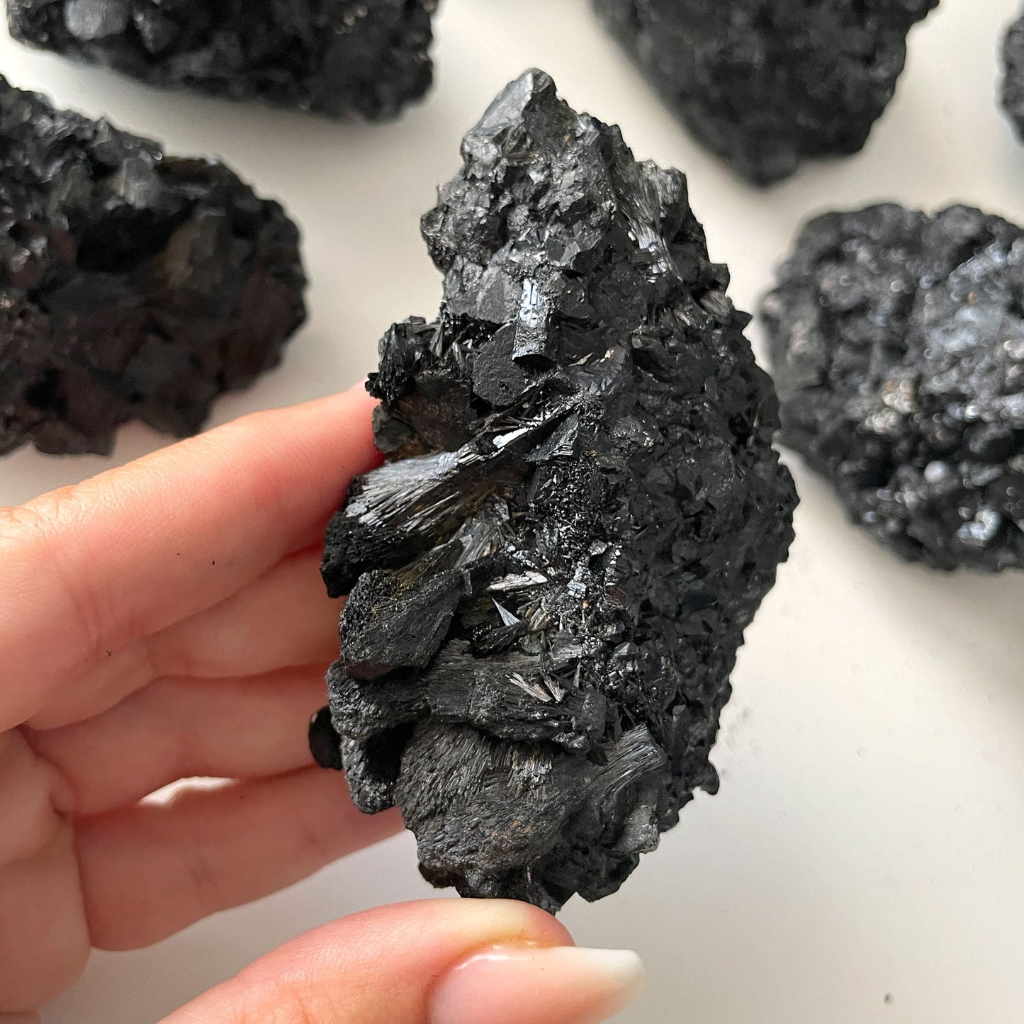 Black Tourmaline Cluster