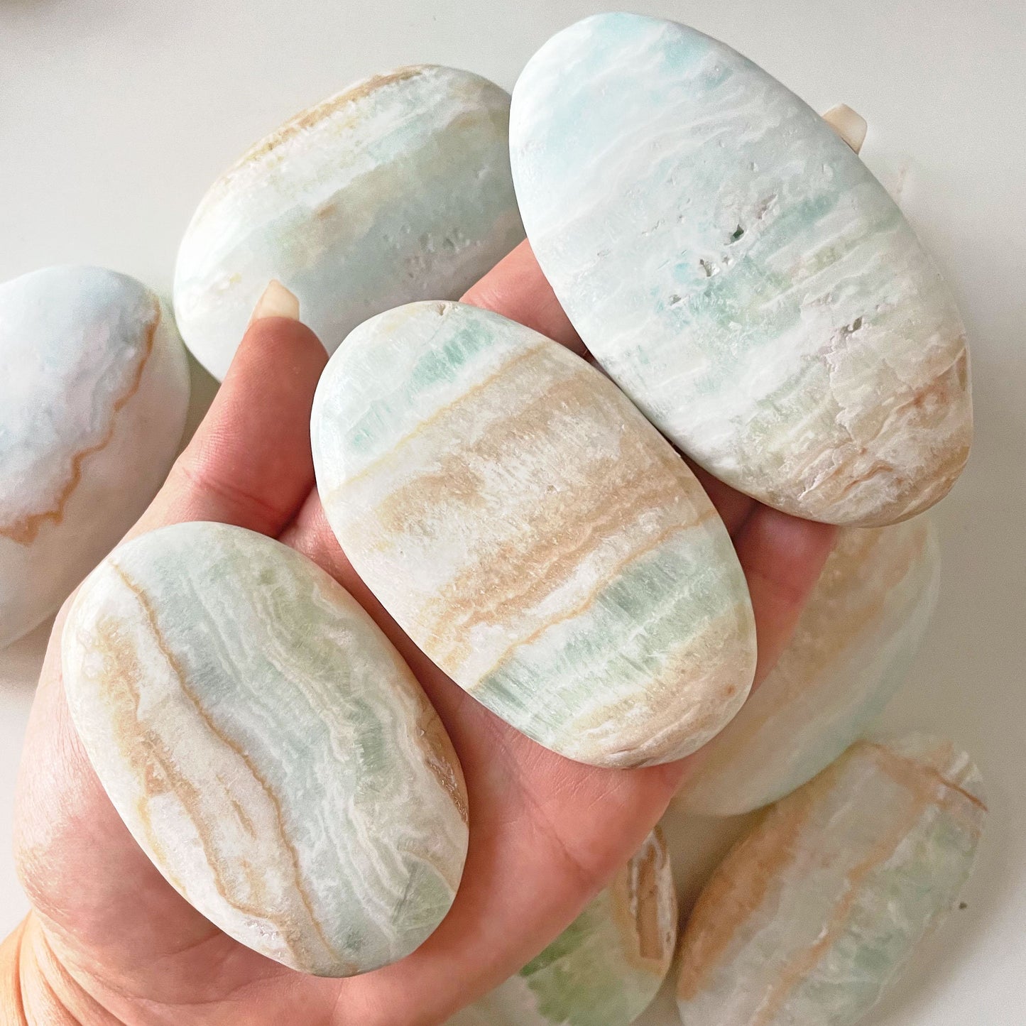 Caribbean Calcite Palm Stone