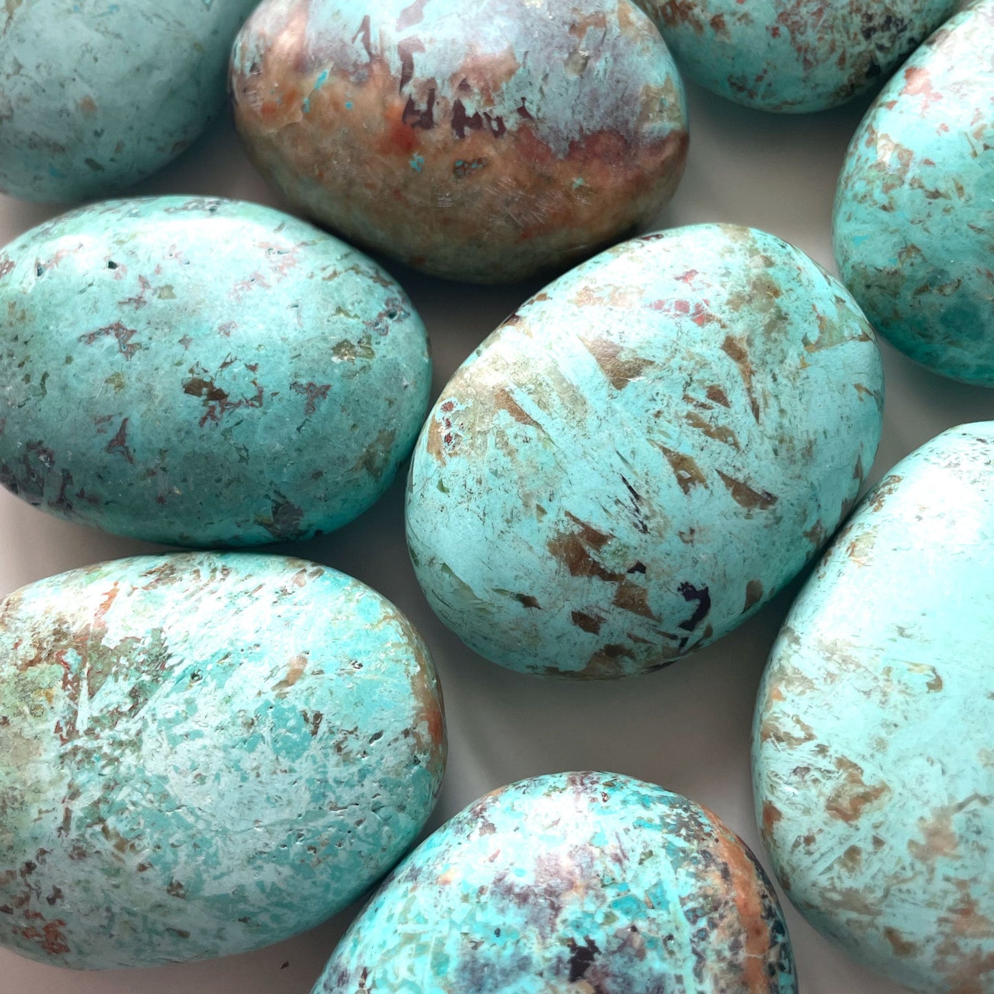 Peruvian Turquoise Palm Stone | Truth | Communication | Protection | Optimism | Calming - Sole Luna