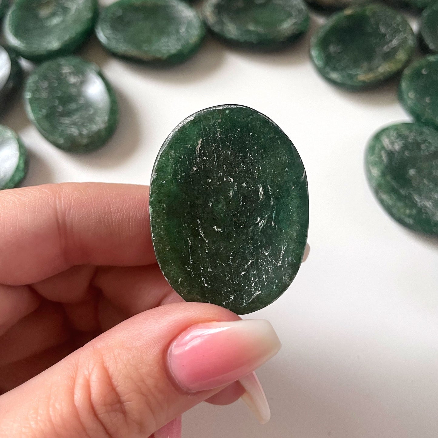 Dark Green Aventurine Worry Stone - Sole Luna