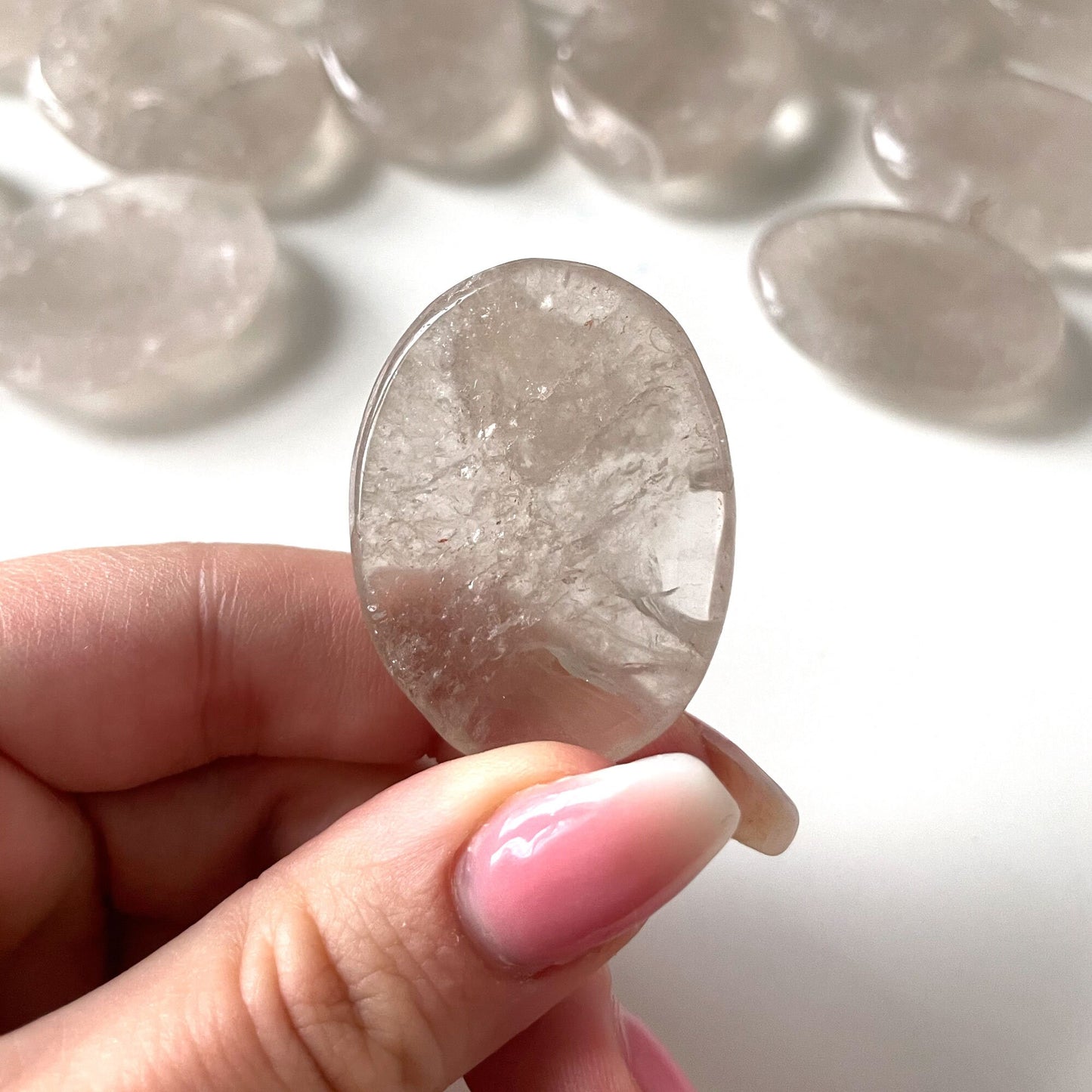 GROUNDING Smoky Quartz Worry Stone | Protection | Root Chakra - Sole Luna