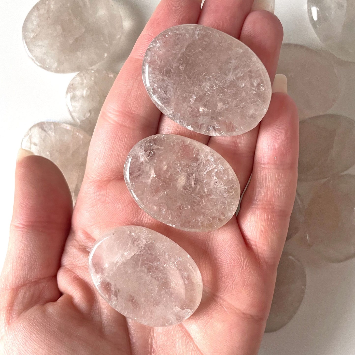 GROUNDING Smoky Quartz Worry Stone | Protection | Root Chakra - Sole Luna