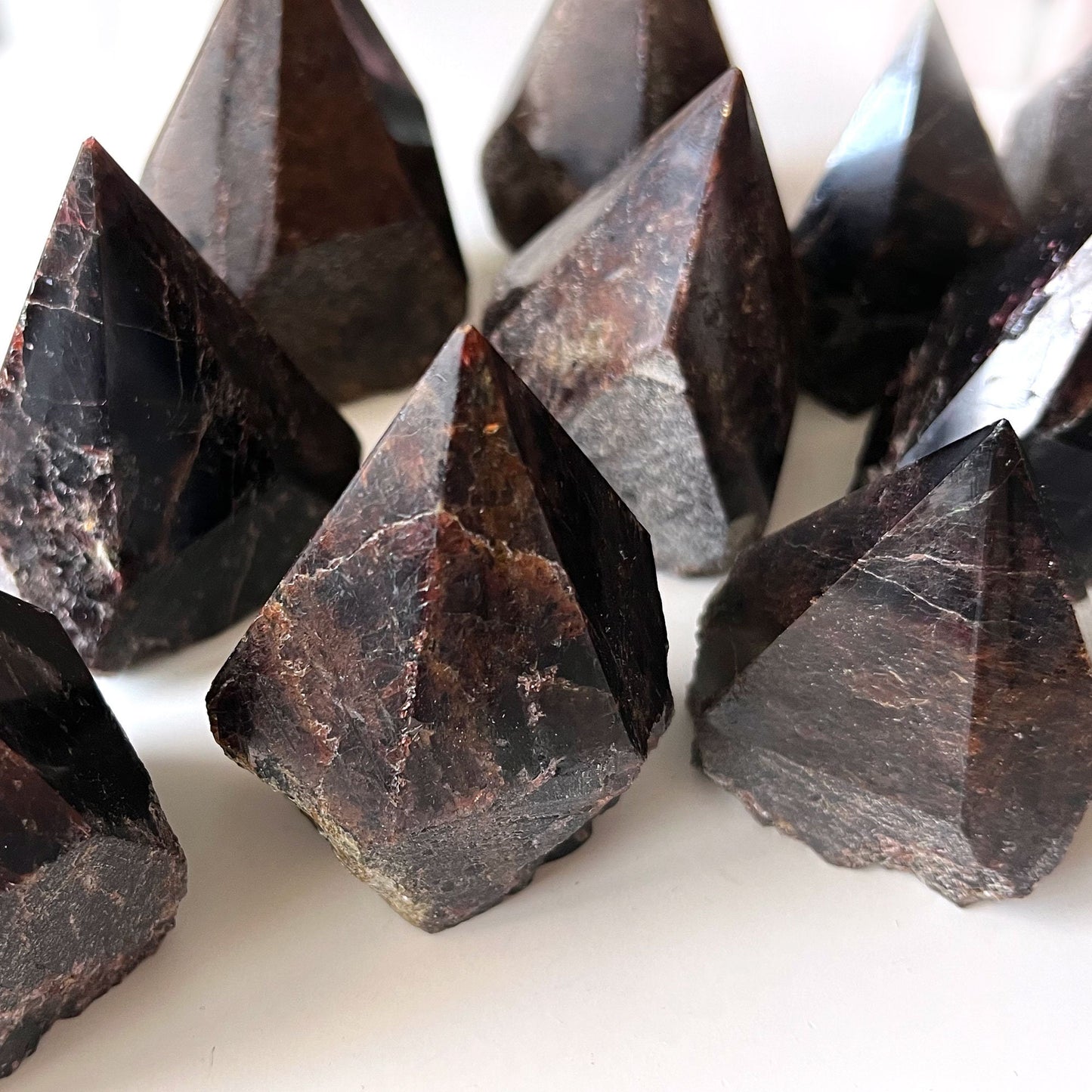 MANIFEST DESIRES Garnet Top Polished Point | Garnet Tower | Love Passion Sensuality - Sole Luna