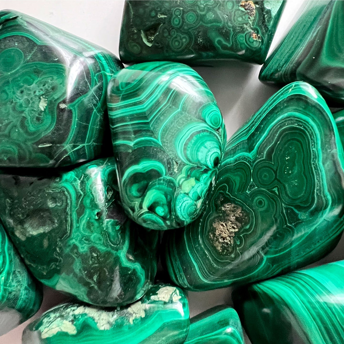 Malachite Free Form Tumble | Large Pebble | Manifestation | Protection | Abundance | Change - Sole Luna