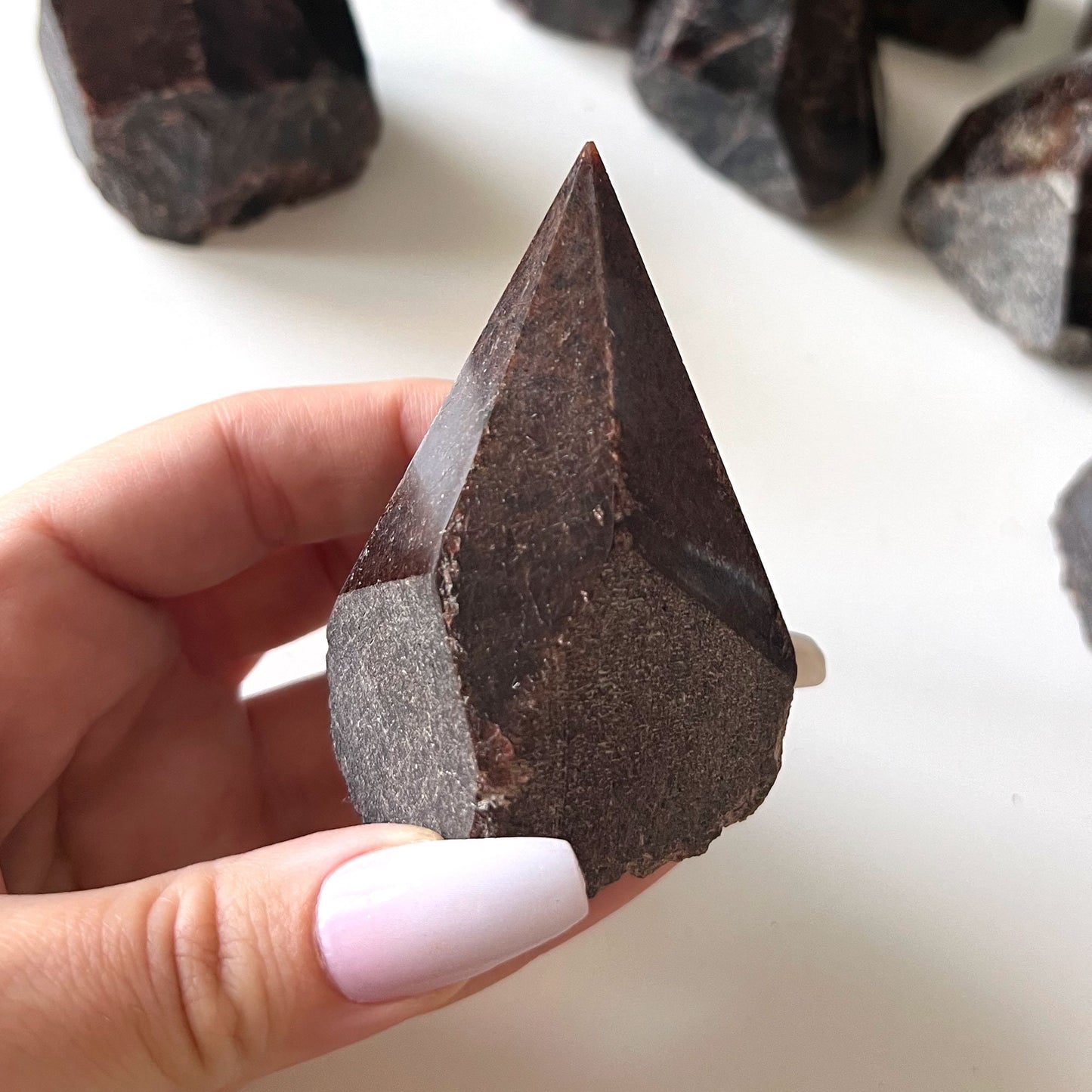 MANIFEST DESIRES Garnet Top Polished Point | Garnet Tower | Love Passion Sensuality - Sole Luna