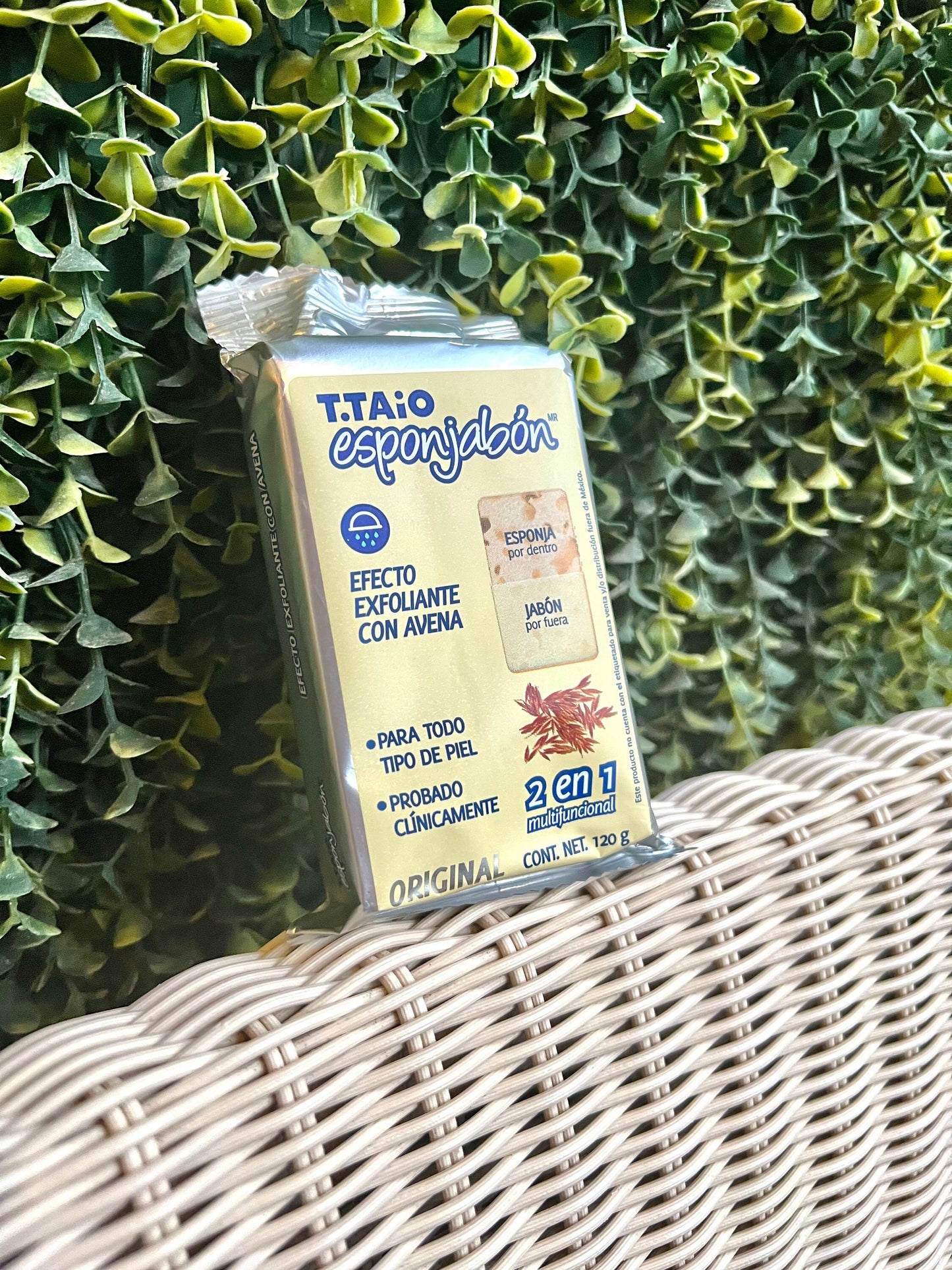 Original Esponjabon Soap T.Taio | Esponjabón | Efecto Exfoliante Con Avena | Origin: Mexico | Sponge Soap Bar | TikTok Soap - Sole Luna