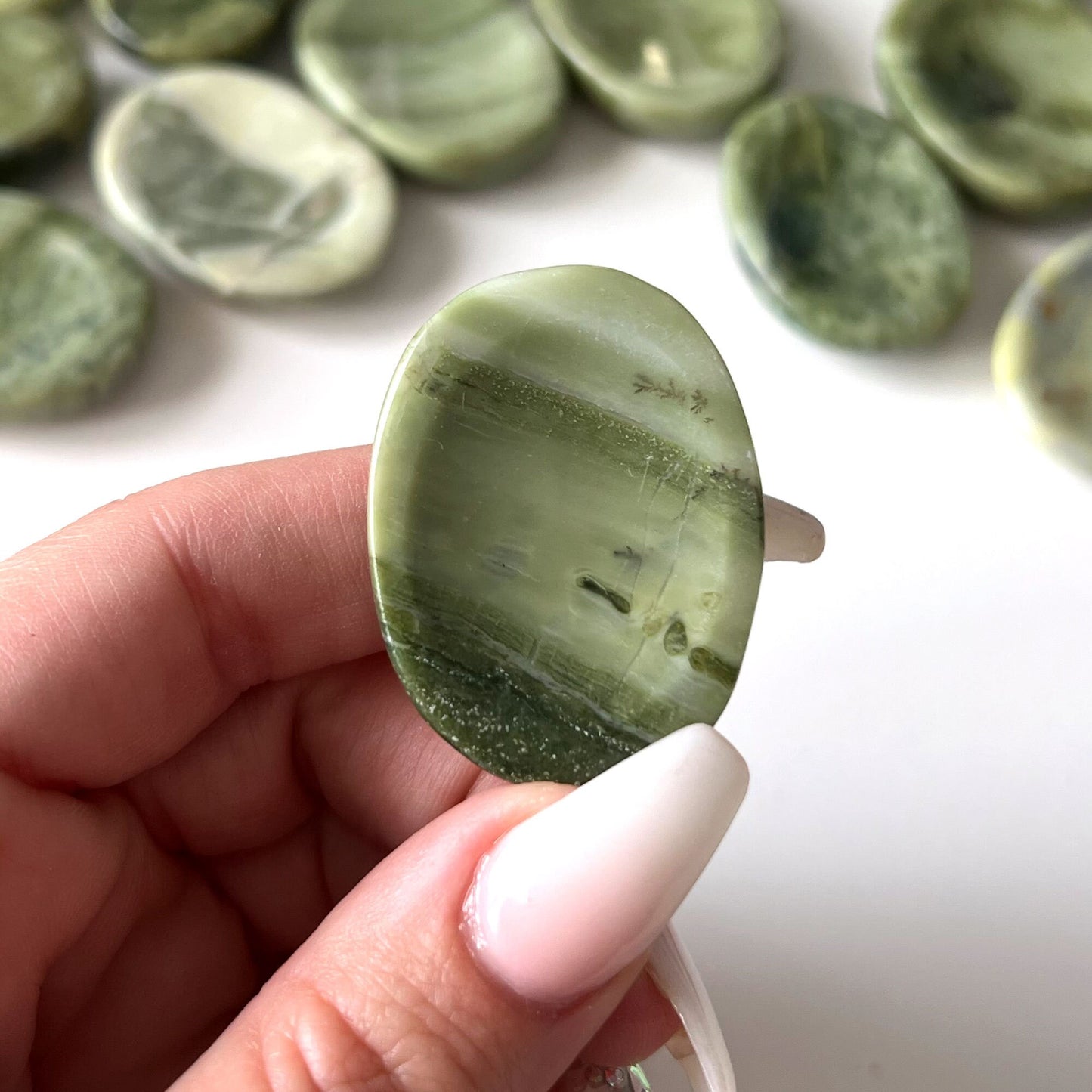Kundalini Energy Serpentine Worry Stone | Meditation Palm Stone | Healing Crystal - Sole Luna