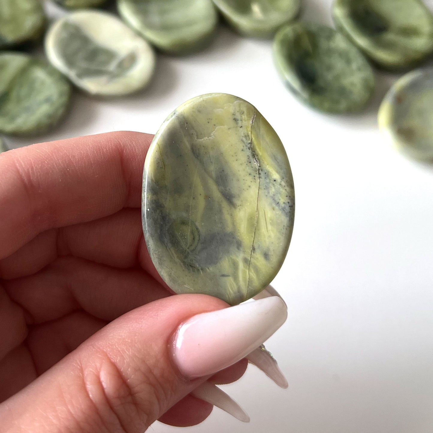 Kundalini Energy Serpentine Worry Stone | Meditation Palm Stone | Healing Crystal - Sole Luna