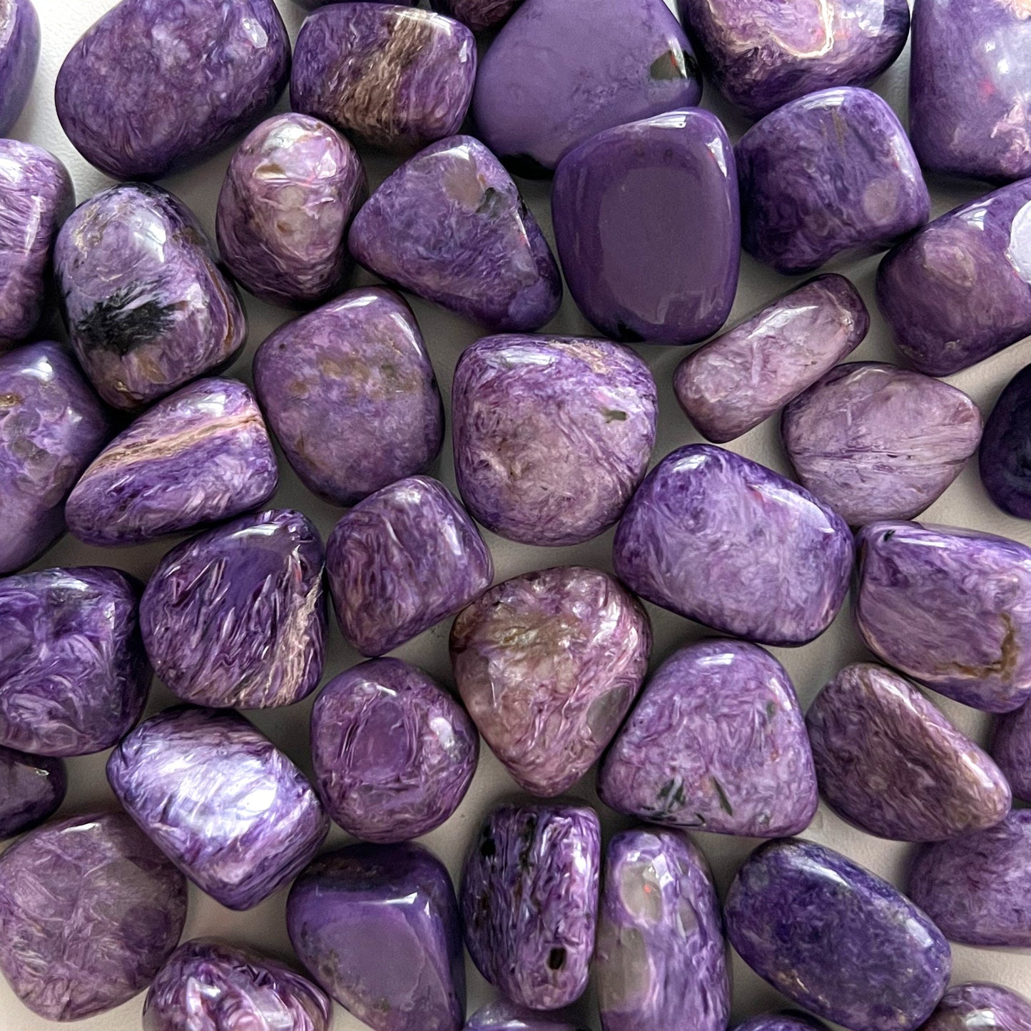 Charoite Tumbled | Origin Russia | Transformation | Transmutation Crystal | Relaxation - Sole Luna