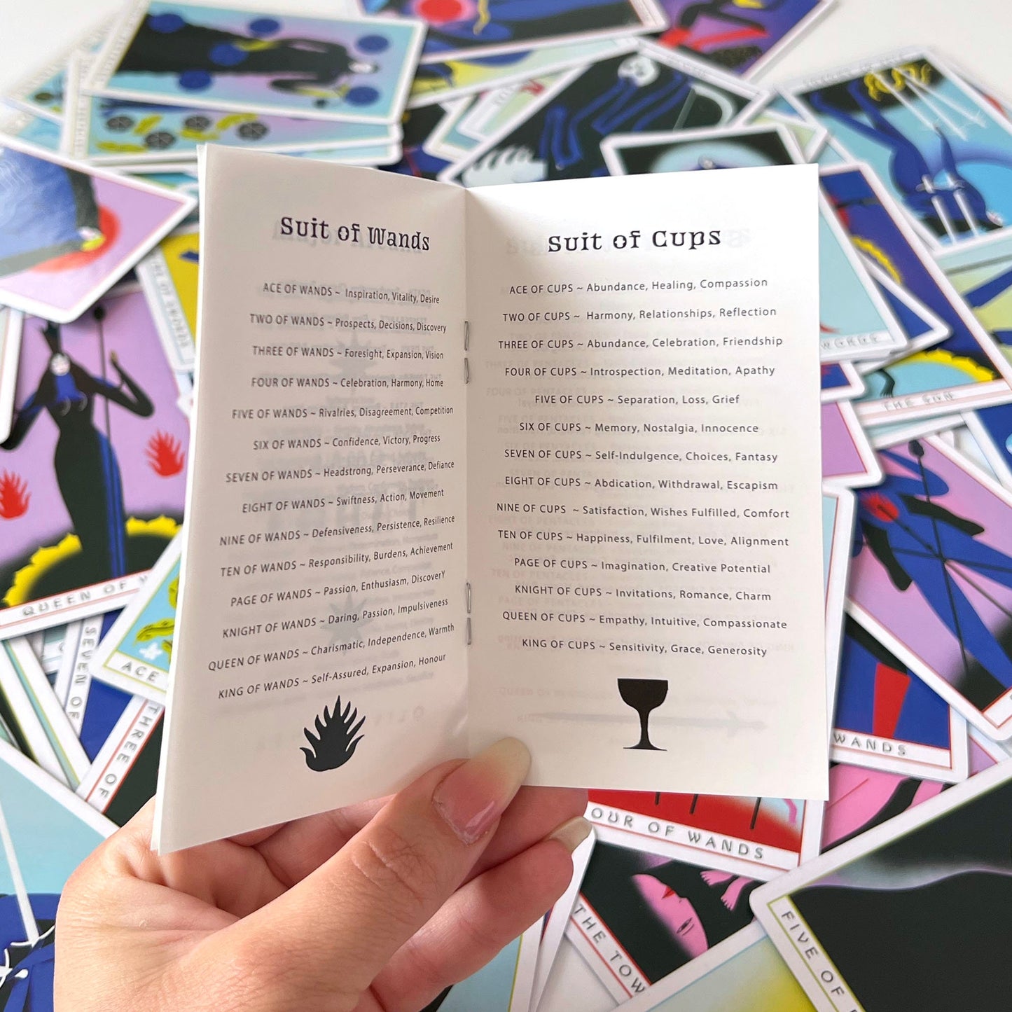 Omni Tarot | Tarot Deck | Divination | Indie Tarot Deck | Blue Gilded Edge | Inclusive | Modern Tarot Cards | Gender Fluid - Sole Luna