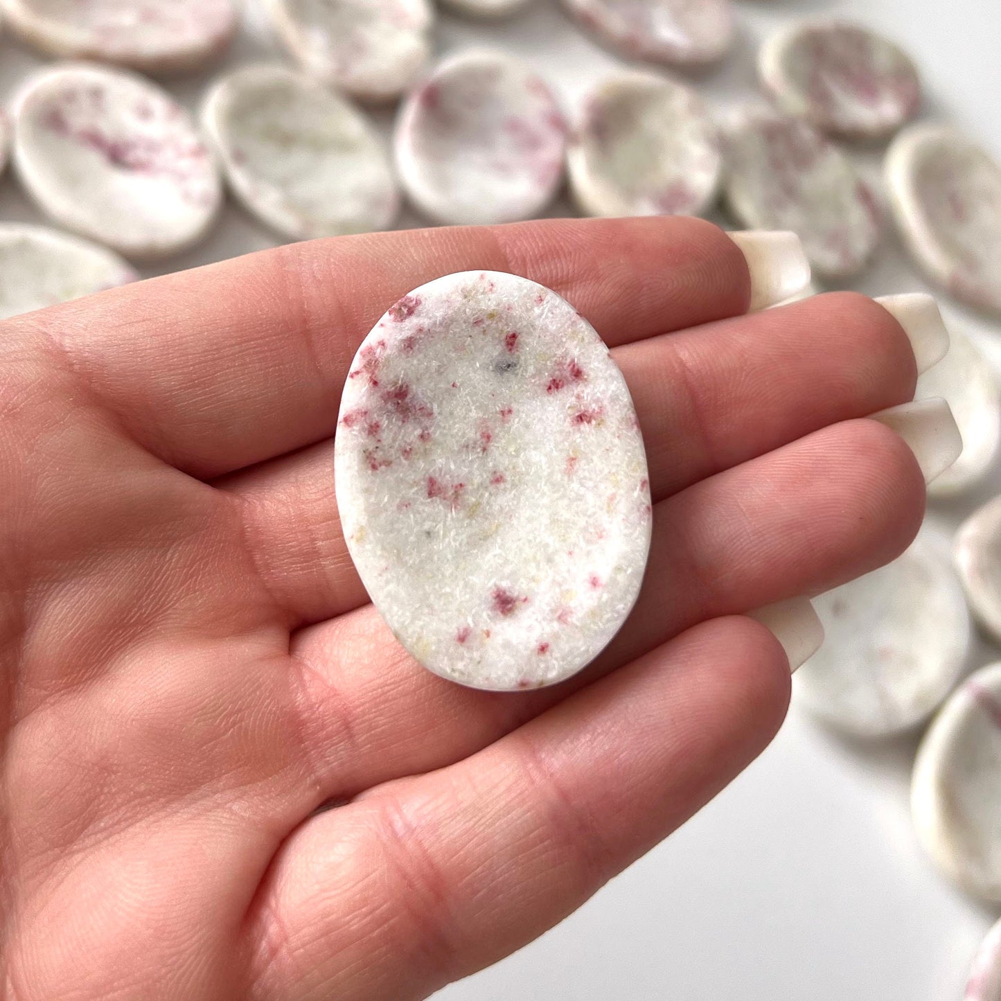 MANIFESTATION Cinnabar Worry Stone | Cinnabrite | Merchant’s Stone | Abundance | Success | Stone for Business Owners and Entrepreneurs - Sole Luna