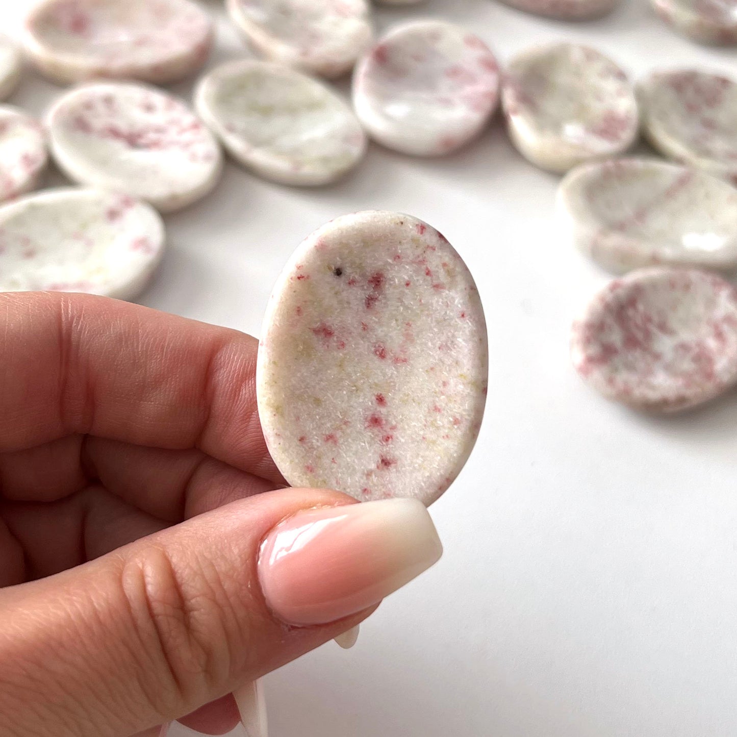 MANIFESTATION Cinnabar Worry Stone | Cinnabrite | Merchant’s Stone | Abundance | Success | Stone for Business Owners and Entrepreneurs - Sole Luna