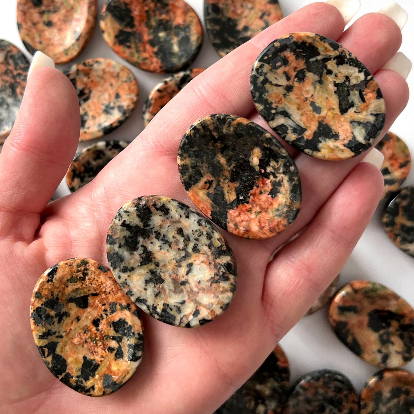 Orthoclase Worry Stone | Feldspar | Vitality + Growth | Overcome Tragedy | Life Enjoyment | Optimism | Good Fortune | Insight | Alignment - Sole Luna