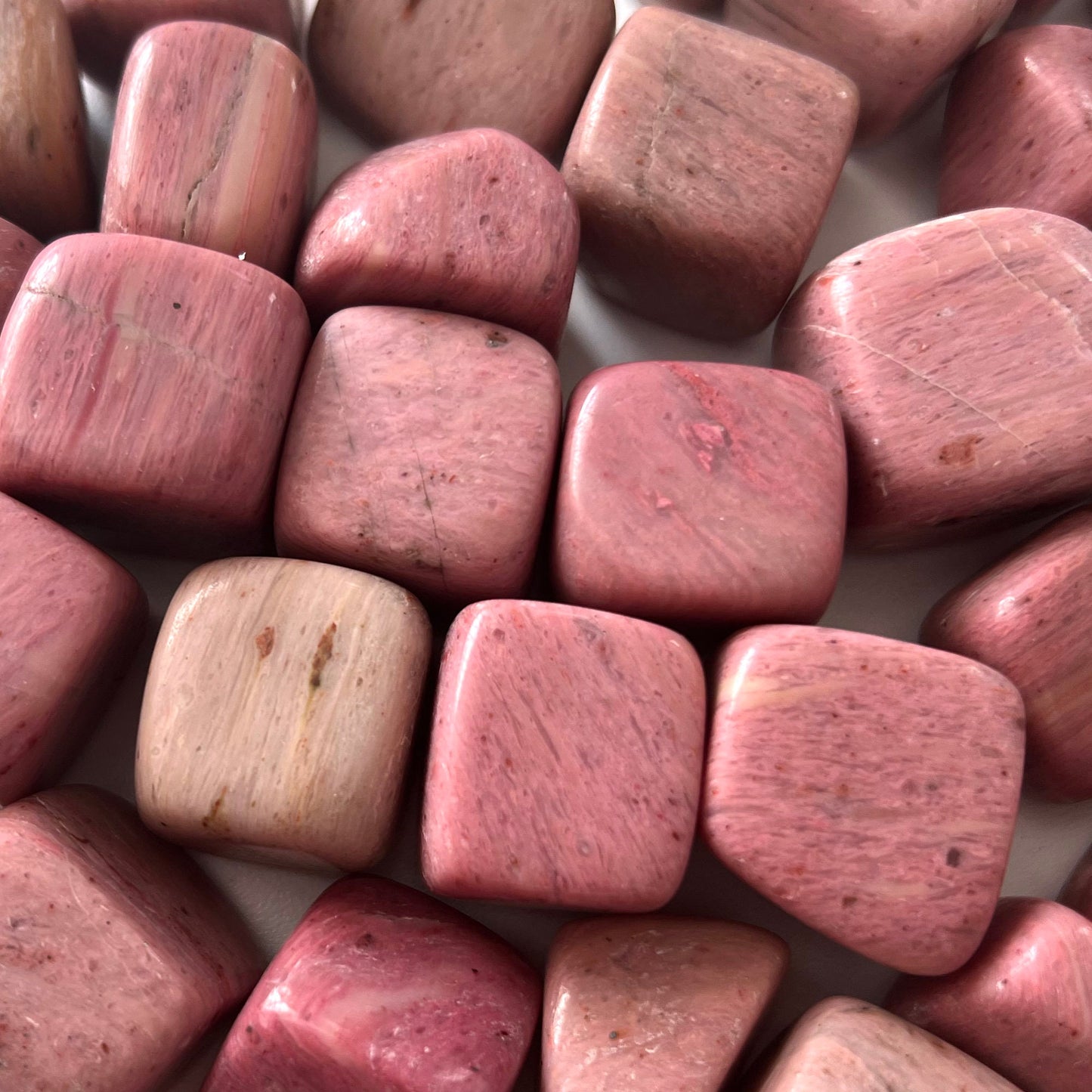 Pink Petrified Wood Tumbled Stone | Ancestral Wisdom | Love | Compassion | Past Life Recall - Sole Luna